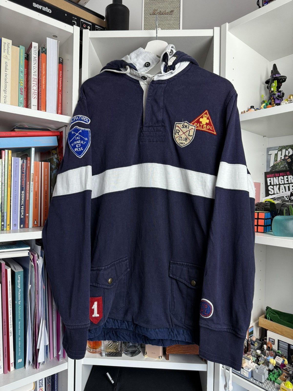 Designer × Polo Ralph Lauren × Ralph Lauren Vintage y2k Ralph Lauren chief keef style hoodie L designer Size US L / EU 52-54 / 3 - 1 Thumbnail