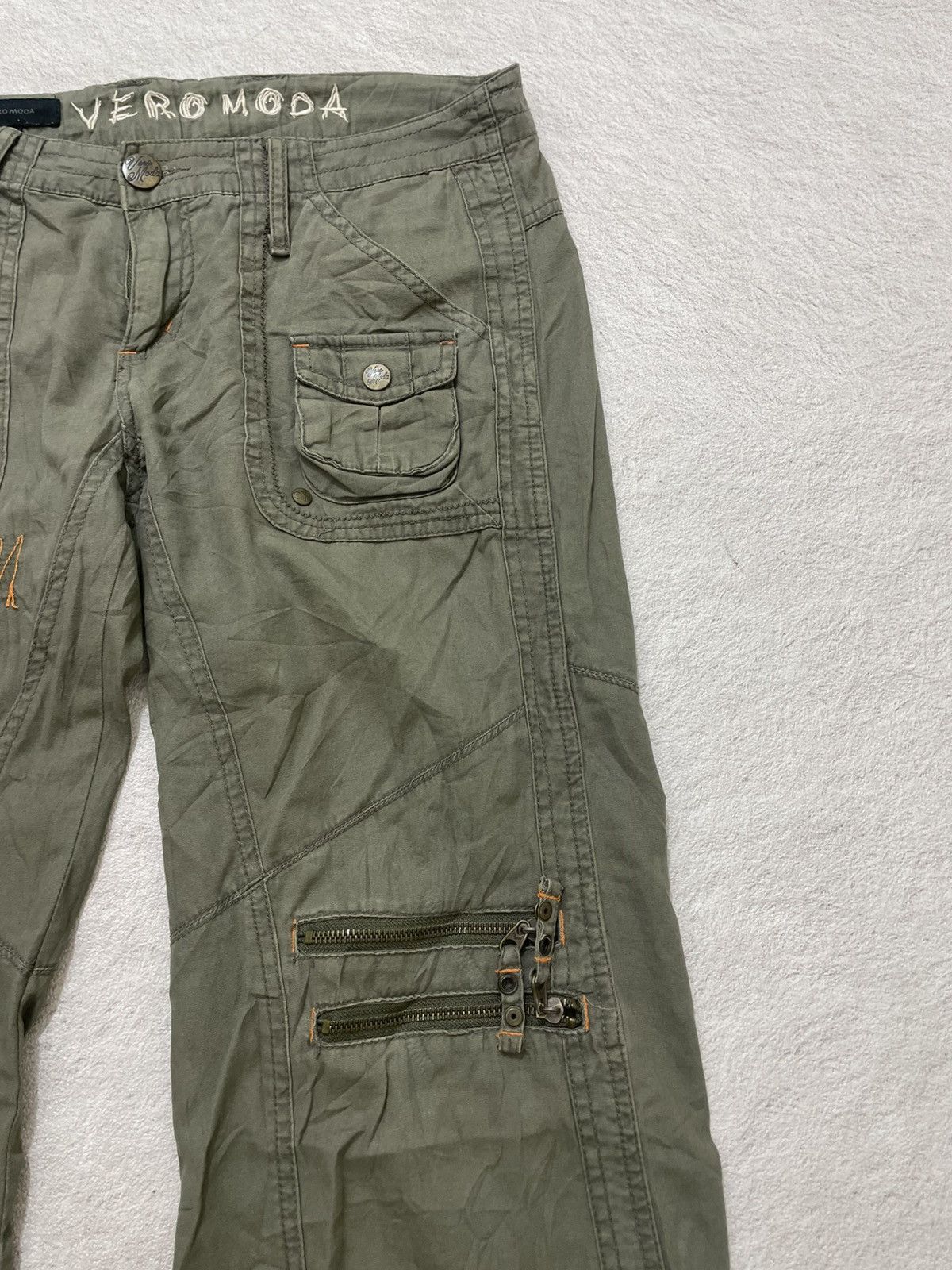 RRL Ralph Lauren 2000s Hysteric Rare Cargo Pants Zipper Y2K ifsix LGB Alpha Size 30" / US 8 / IT 44 - 4 Thumbnail