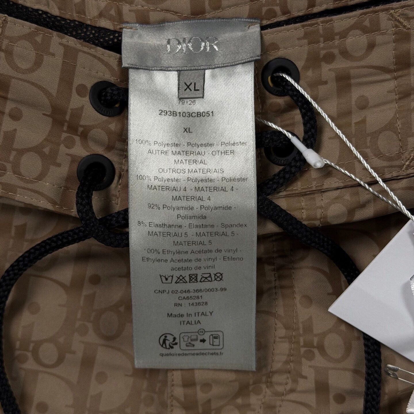 Dior Dior Brown Allover Drawstring Short XL Near New Size 32" / US 10 / IT 46 - 4 Thumbnail