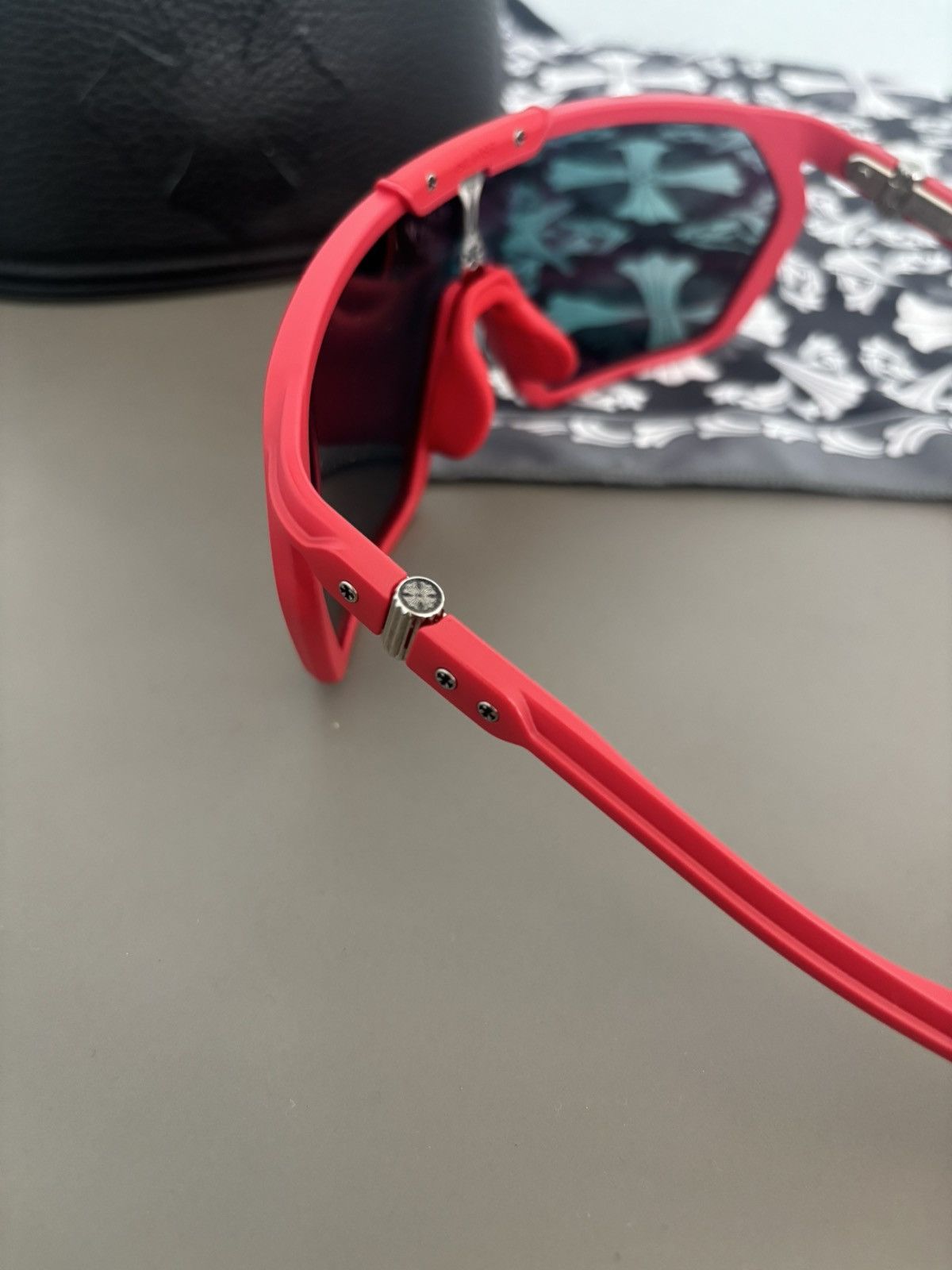 Chrome Hearts U CNT SEE ME STEEZY RED CHROME HEARTS SUNGLASSES Size ONE SIZE - 6 Thumbnail