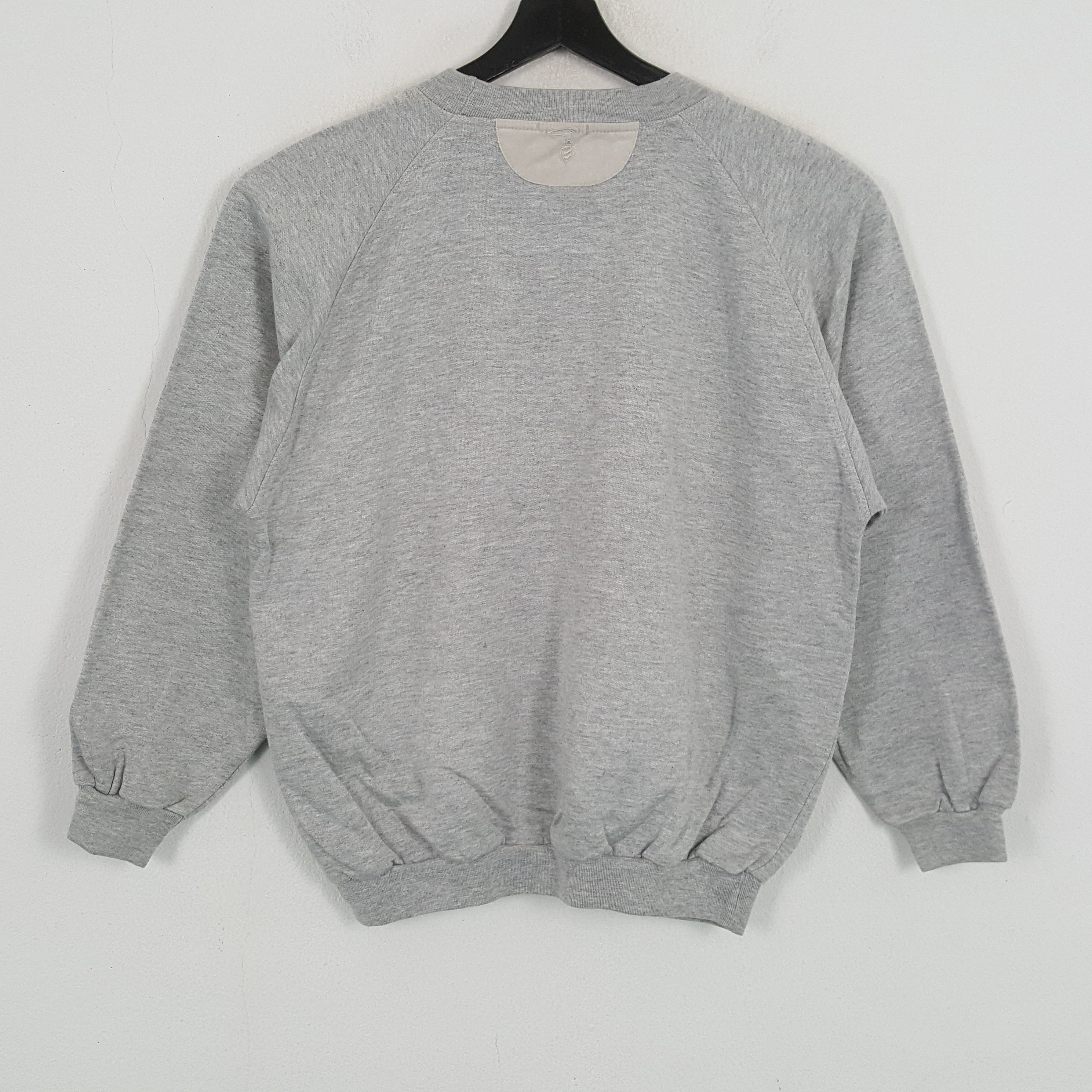 Trussardi × Vintage Trussardi Center Logo Spellout Design Sweatshirt Size US L / EU 52-54 / 3 - 3 Thumbnail