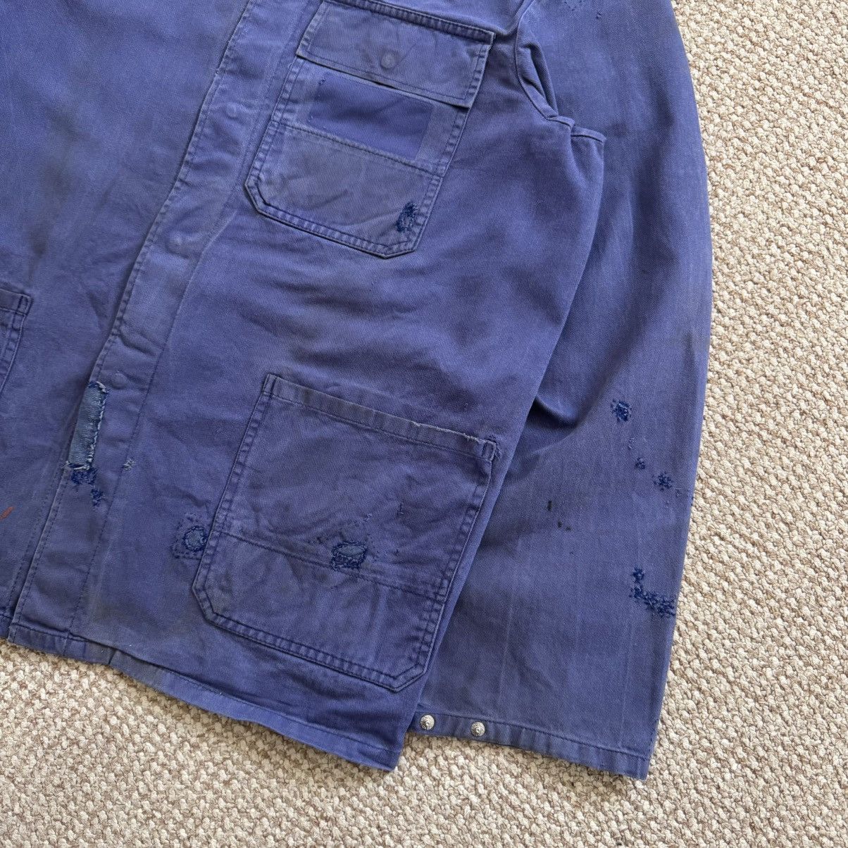 Le Laboureur Distressed blue cotton works french chore sanfor jacket Size US M / EU 48-50 / 2 - 7 Thumbnail