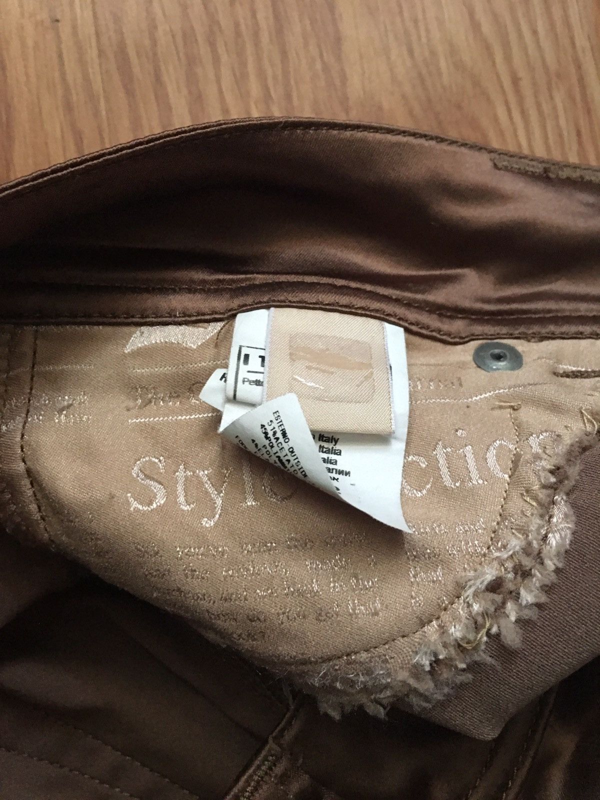 John Galliano John Galliano Nylon Bronze Metal Trousers Pants Size 28 EU42 Size 28" / US 6 / IT 42 - 11 Thumbnail