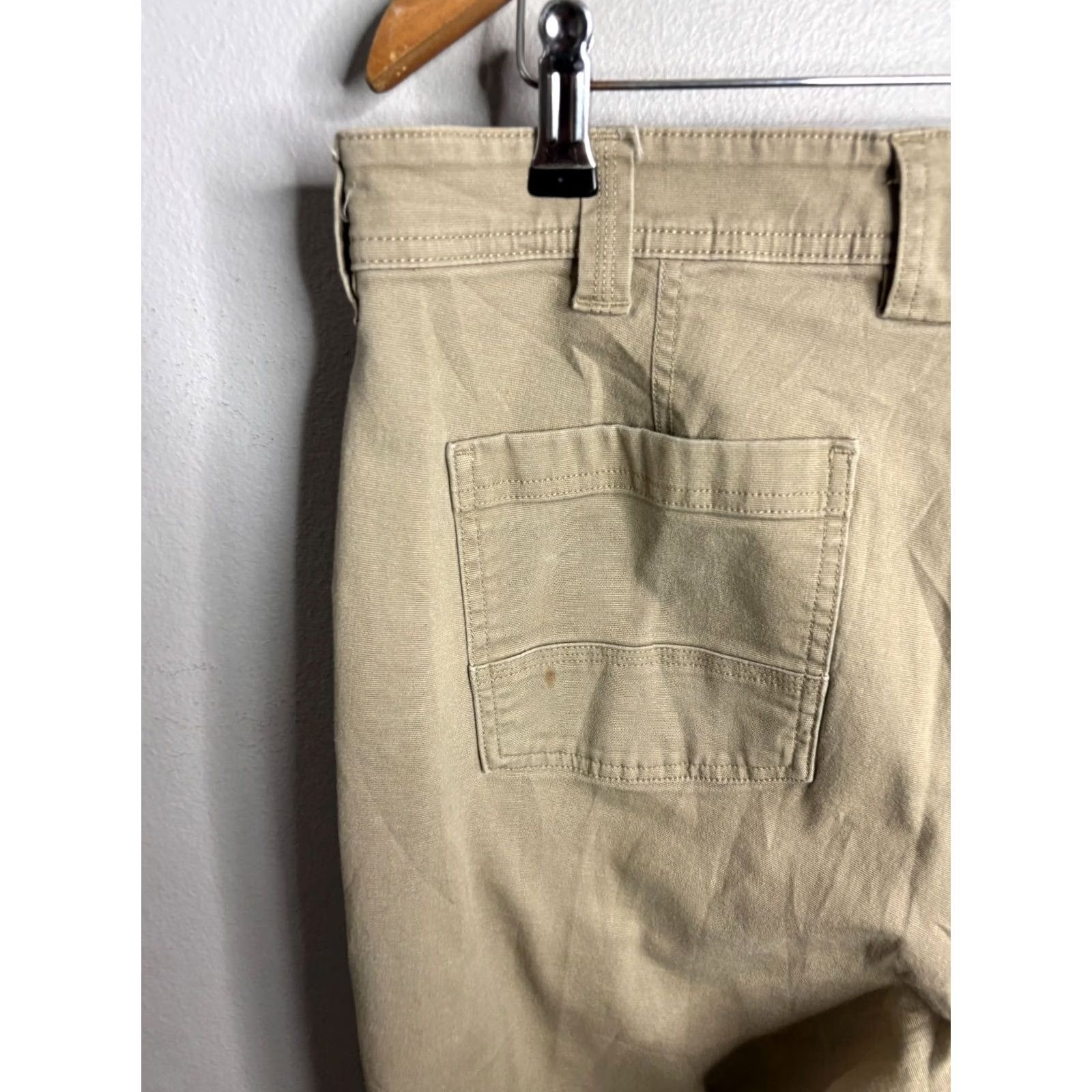Vintage Duluth Trading Flex Fire Hose Work Pants Men 38x30 Beige Canvas Carpenter Stretch Pockets Logo USA 5086 Size US 38 / EU 54 - 5 Thumbnail