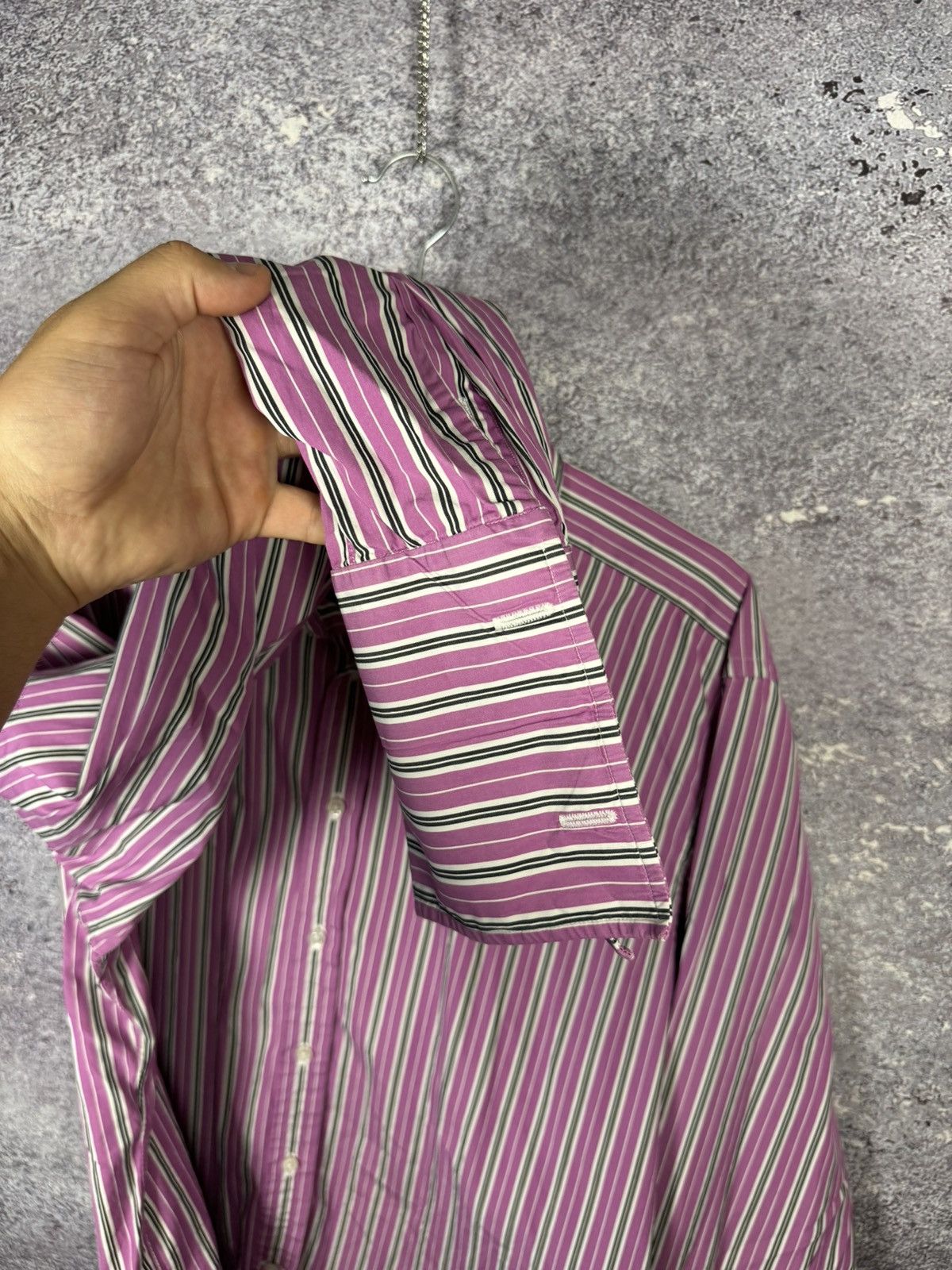 Ralph Lauren Purple Label Ralph Lauren Purple Label Striped Shirt Button Up Men’s 17 Size US XL / EU 56 / 4 - 12 Thumbnail