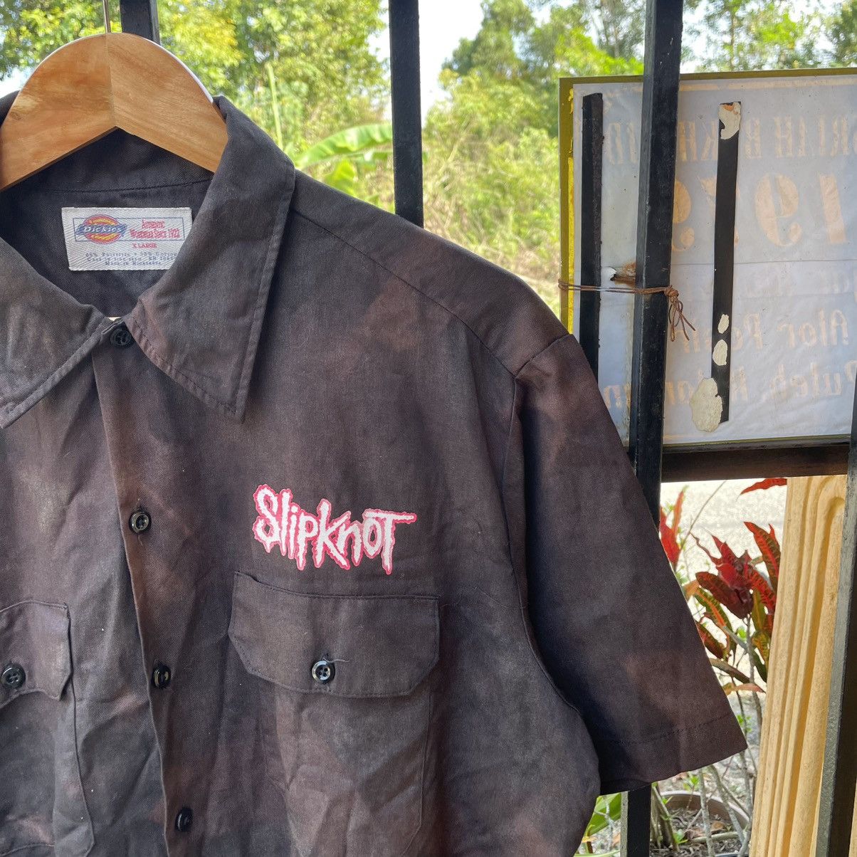 Slipknot 🔥Vintage 2000 Dickies X Slipknot Workers Buttons Shirts Size US XL / EU 56 / 4 - 6 Thumbnail