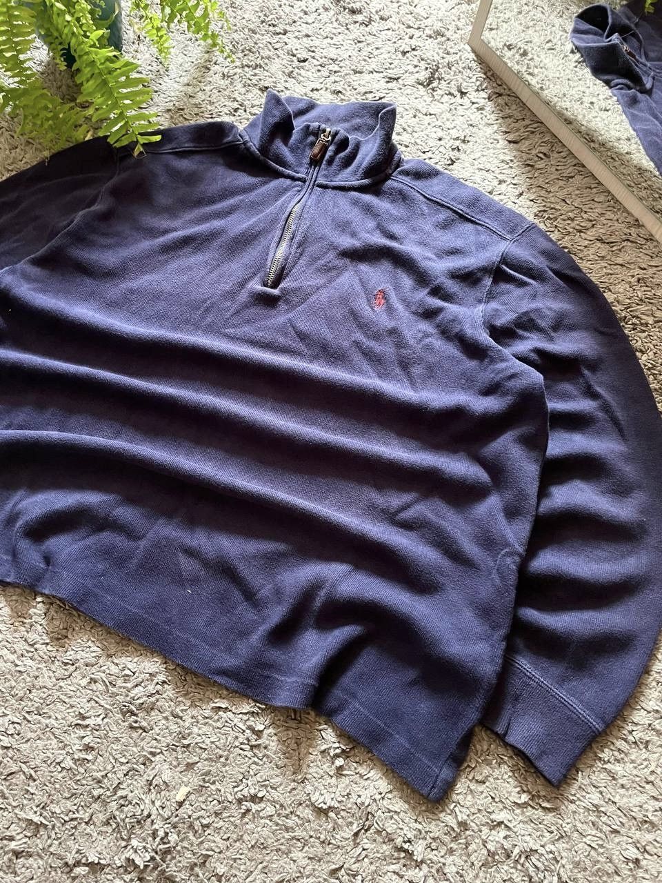 Polo Ralph Lauren × Vintage 00s Polo Ralph Lauren Streetwear 1/3 Zip Sweatshirt Logo Y2k Size US XL / EU 56 / 4 - 5 Thumbnail