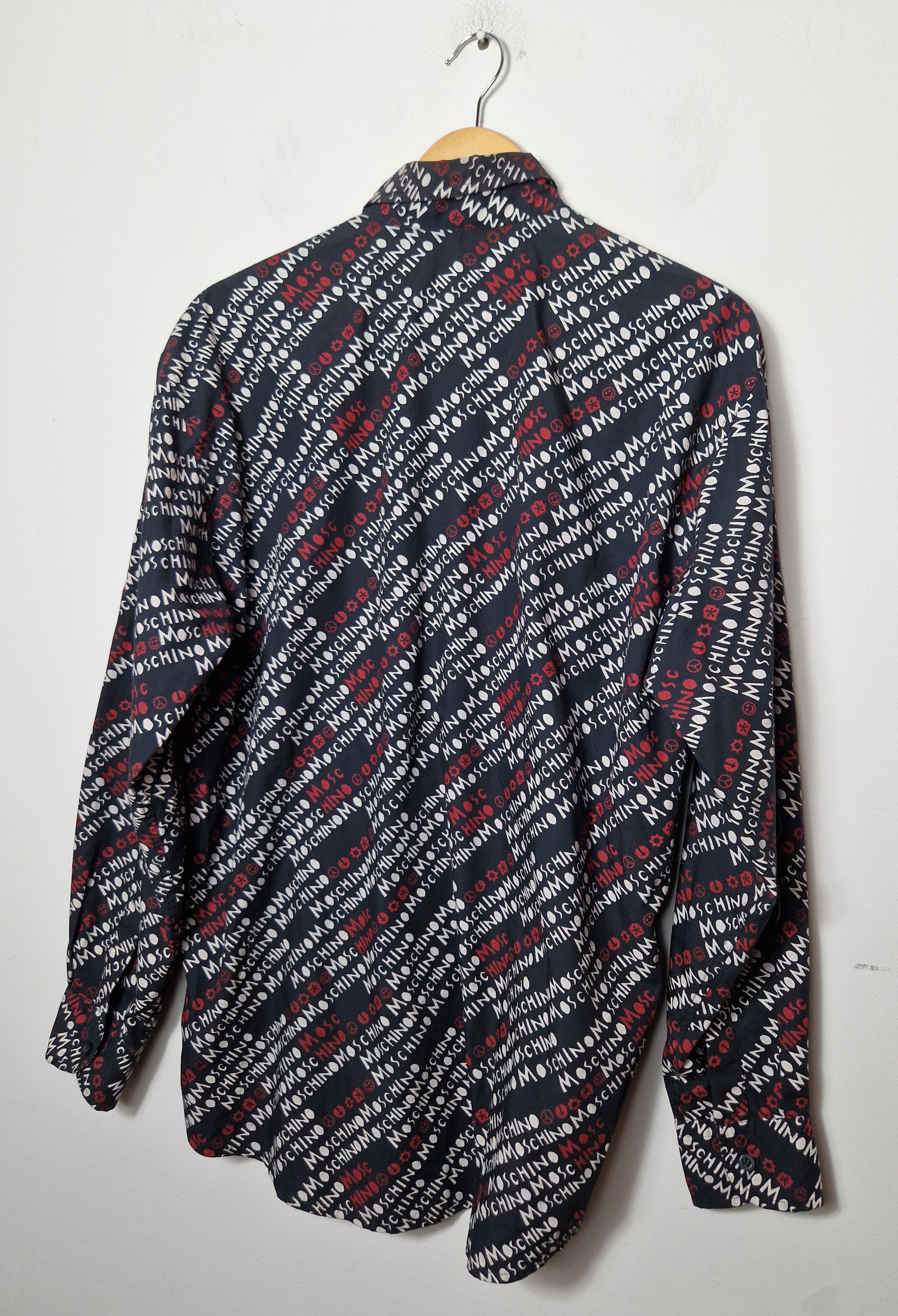 Moschino Moschino monogram multilogo shirt Size US L / EU 52-54 / 3 - 4 Thumbnail