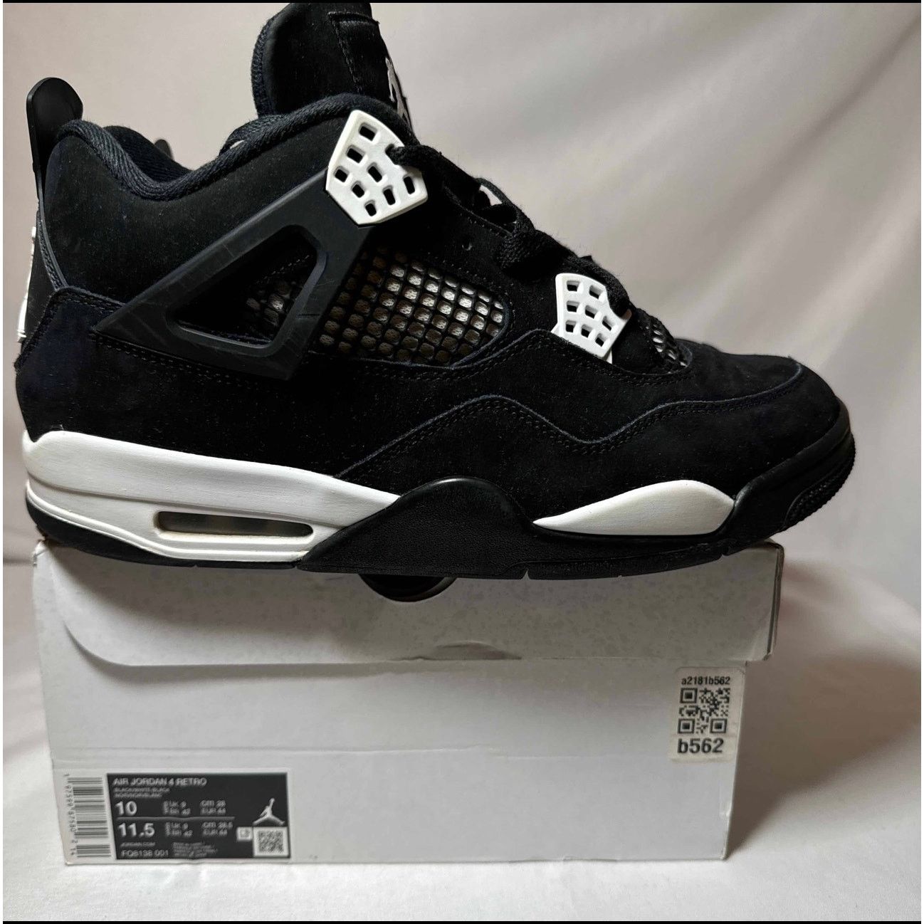 Jordan Brand × Nike Size 10 - Nike Air Jordan 4 Retro White Thunder Men's Shoes Size US 10 / EU 43 - 1 Thumbnail