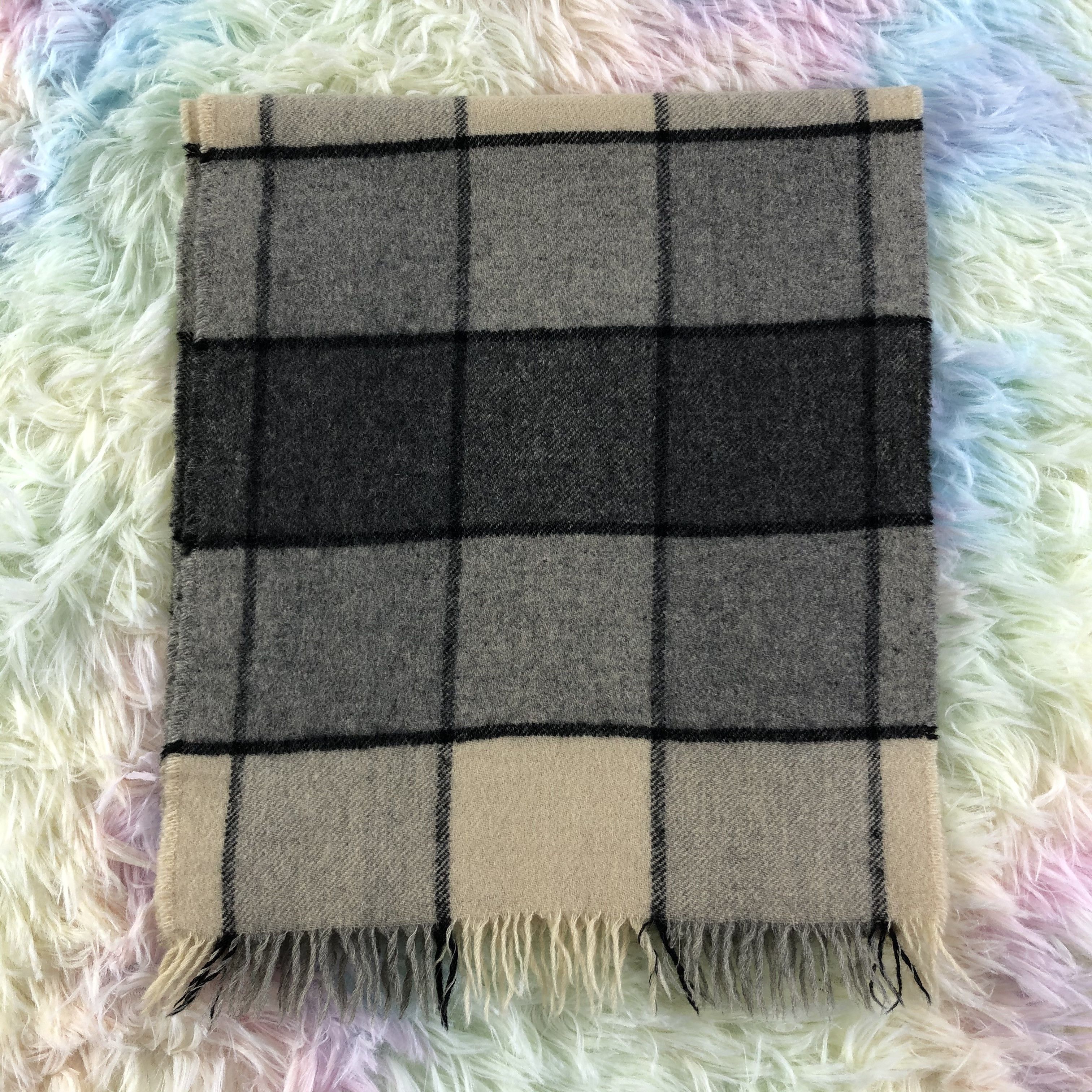 Johnstons Of Elgin × Vintage Johnstons Of Elgin Scarf / Muffler / Neckwear - KM171 Size ONE SIZE - 2 Thumbnail