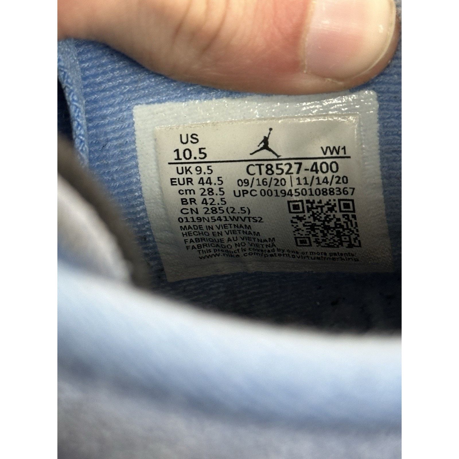 Jordan Brand Jordan 4 Retro University Blue - Size 10.5 Size US 10.5 / EU 43-44 - 7 Thumbnail