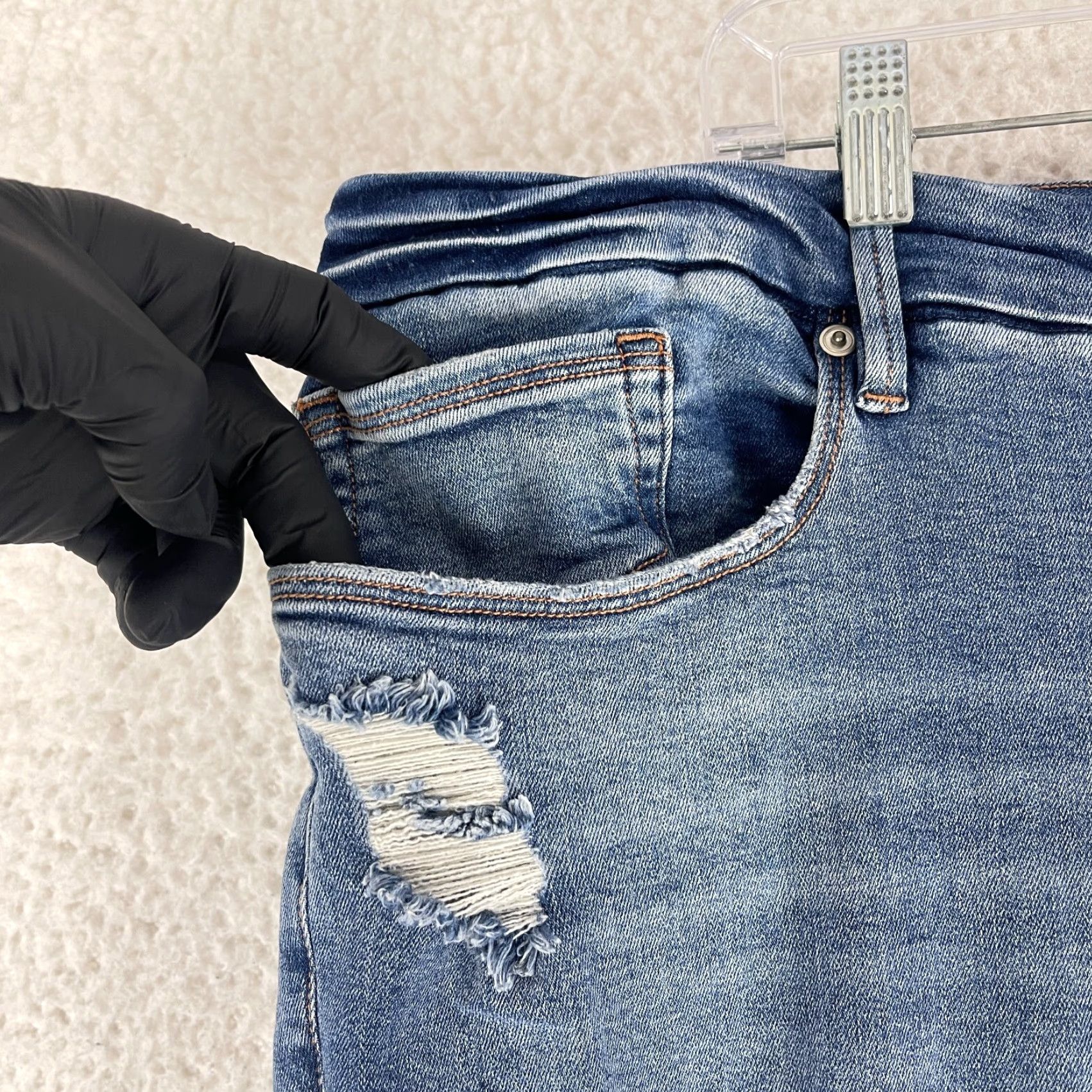 Good American Good American Good Waist Skinny Jeans Womens Plus Size 26 Denim Blue 90s City College Stretch Pocket 5-Pocket Womens Jeans Size 26" / US 2 / IT 38 - 4 Thumbnail