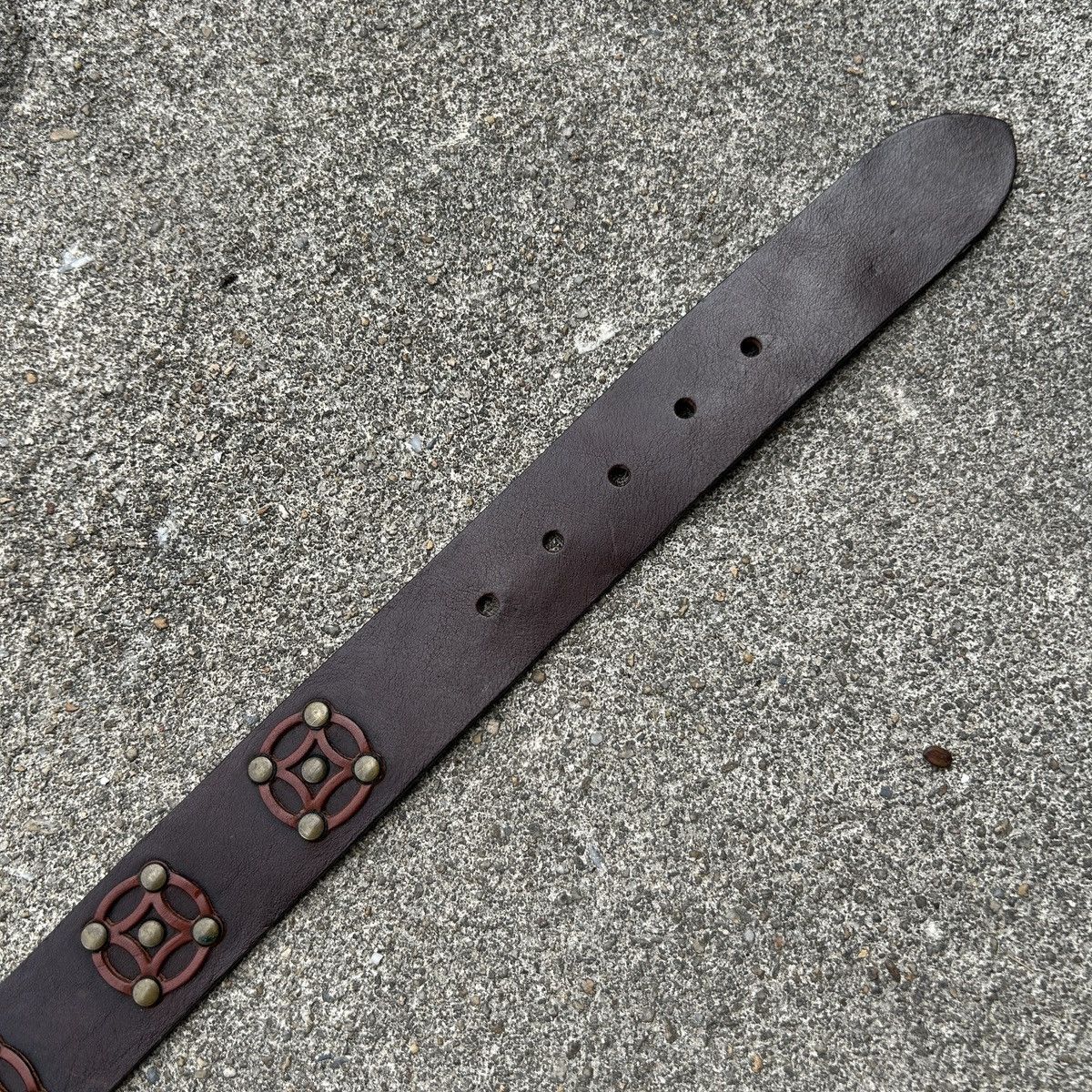 Vintage Vintage studded leather belt (Kapital Style) Size ONE SIZE - 11 Thumbnail
