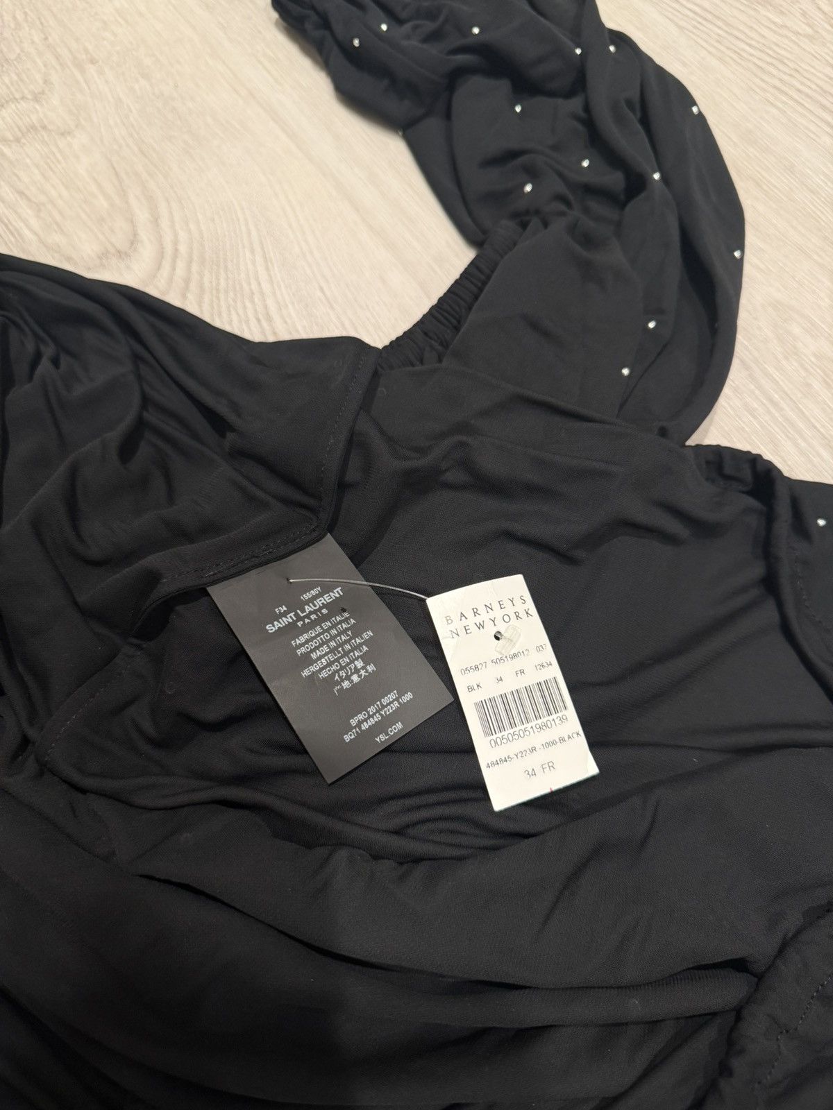 Saint Laurent Paris s/s 2017 nwt silk studded blouse!! Size US S / EU 44-46 / 1 - 7 Thumbnail