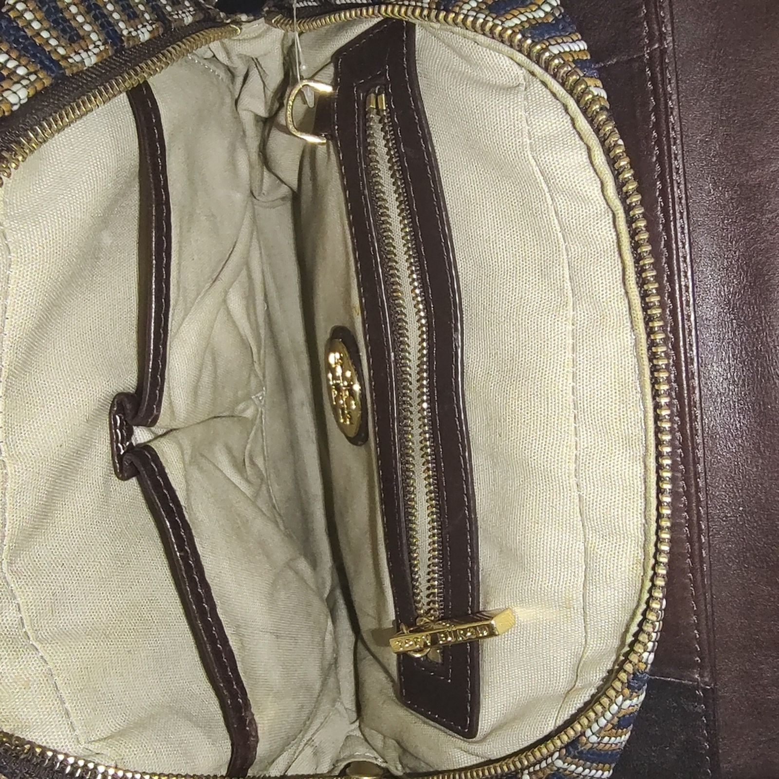 Tory Burch Tory Burch RARE 2011 runway woven shoulder bag w/mirror EUC Size ONE SIZE - 10 Thumbnail