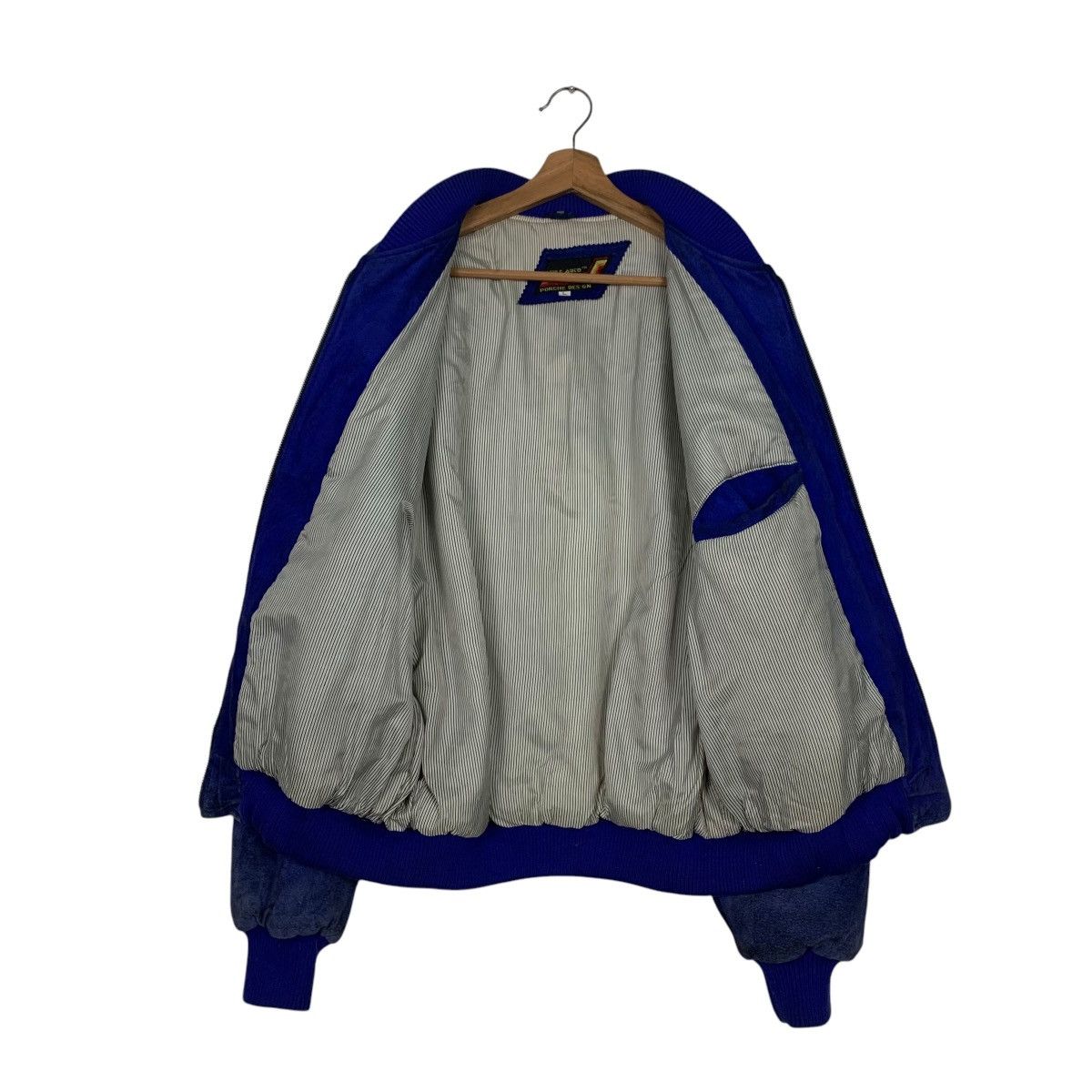 Vintage PORCHE DESIGN Big Logo Blue Bomber Jacket #2516-C114 Size US L / EU 52-54 / 3 - 11 Thumbnail