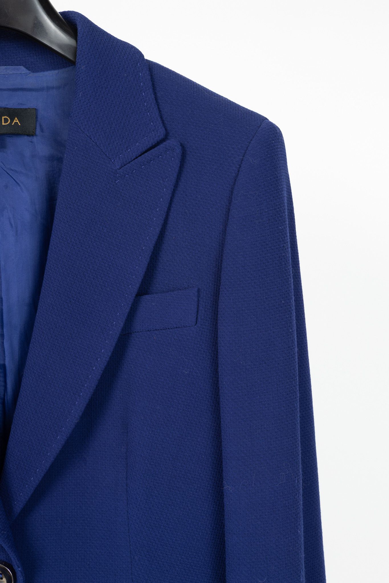 Escada Escada Brikena Ink Wool-Pique Blazer Size S / US 4 / IT 40 - 5 Thumbnail