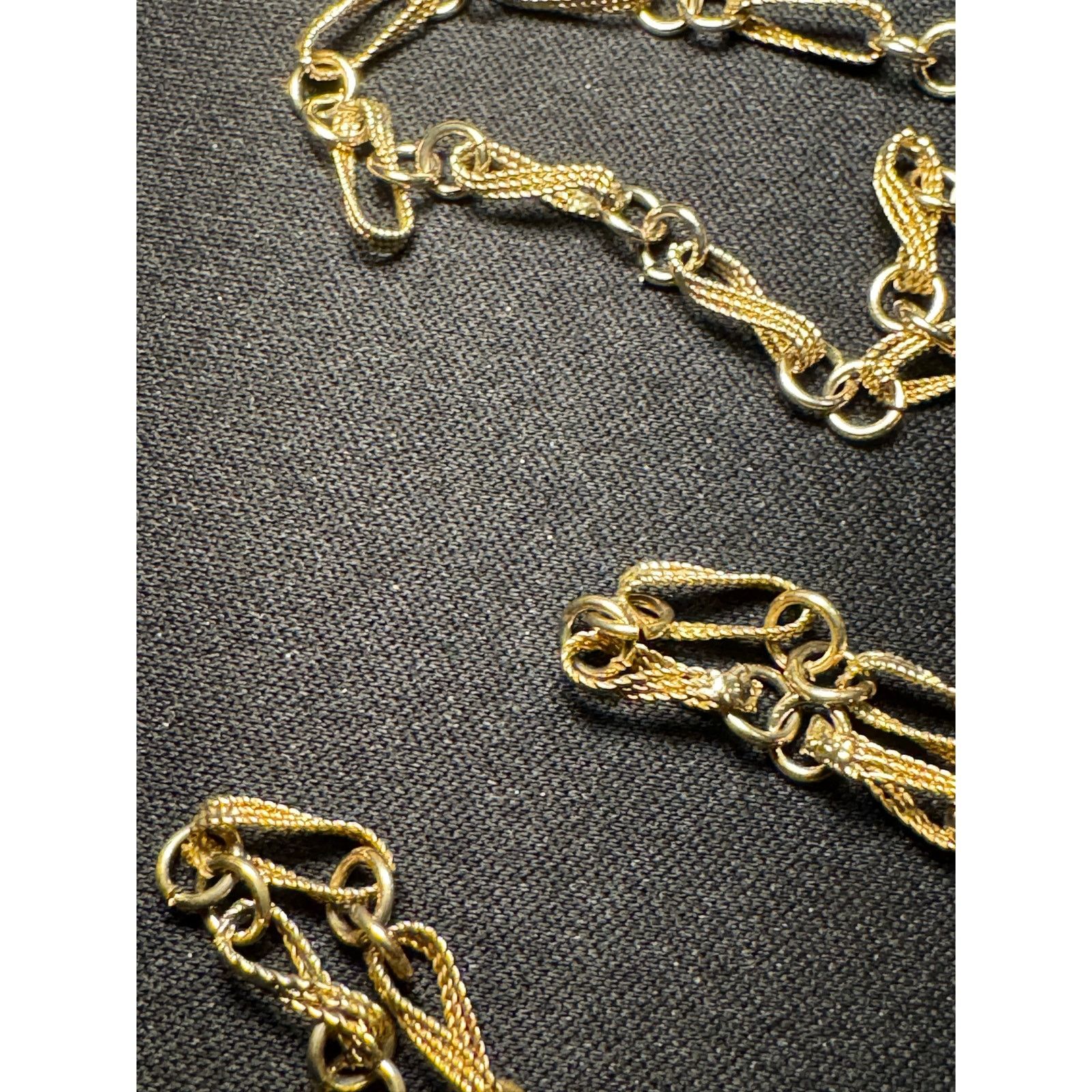 Other Vintage Gold Tone 28in Textured Design Necklace Size ONE SIZE - 3 Thumbnail