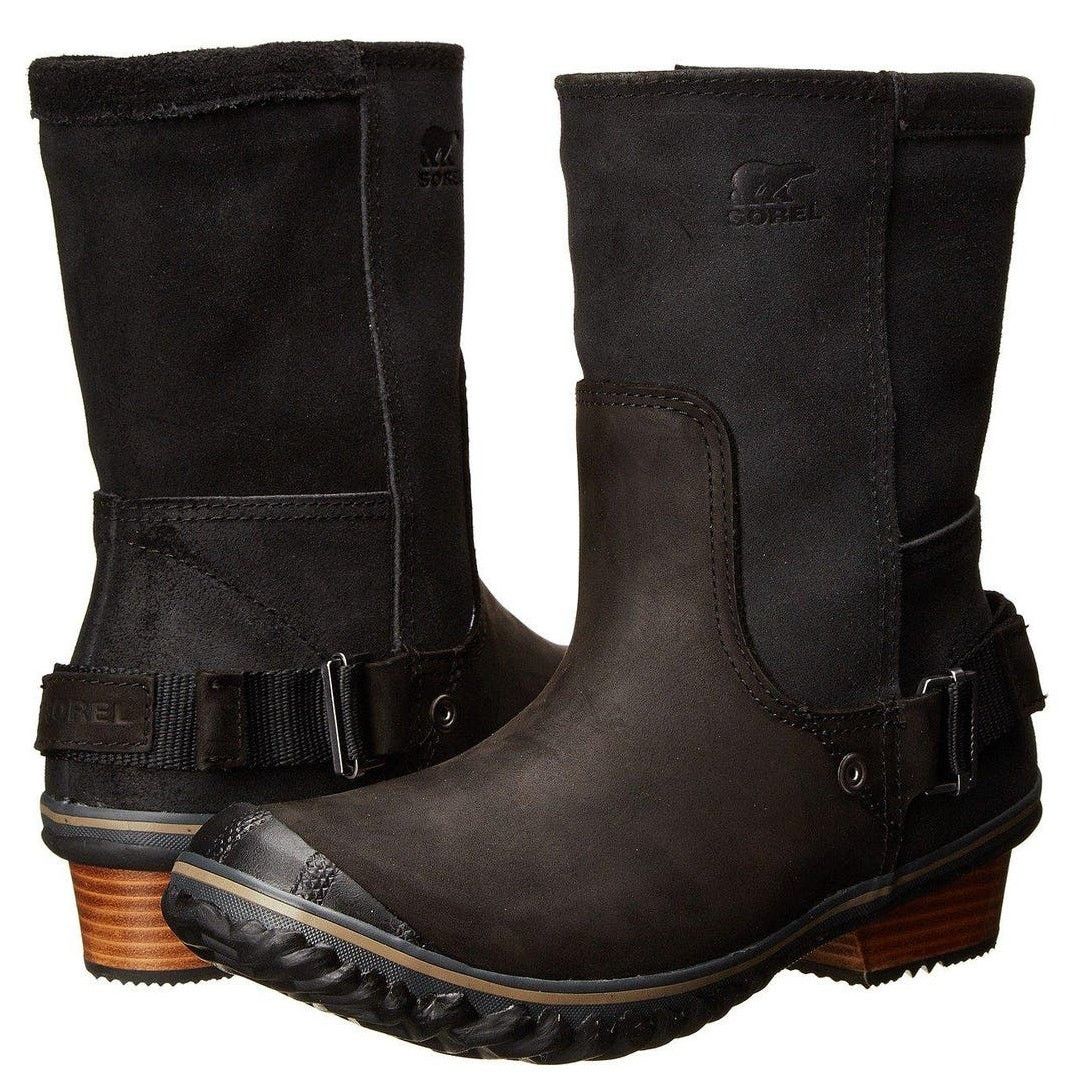 SOREL Sorel Slimshortie Nubuck Leather Ankle Duck Boots Black 5 Size US 5 / IT 35 - 1 Thumbnail