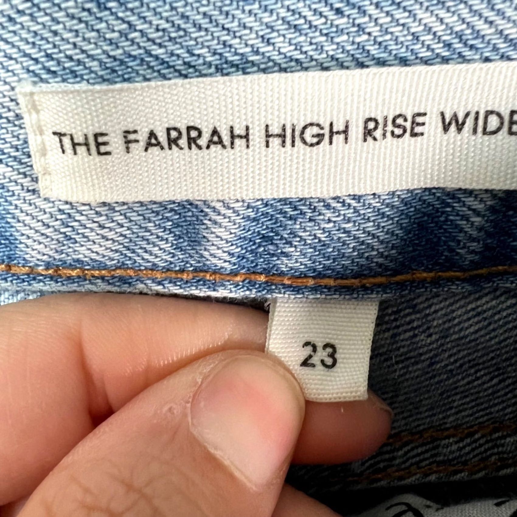 Vintage Denim Forum Jeans Womens Size 23 The Farrah High Rise Wide Leg Light Wash Denim Forum Size 40" / US 18 - 5 Thumbnail