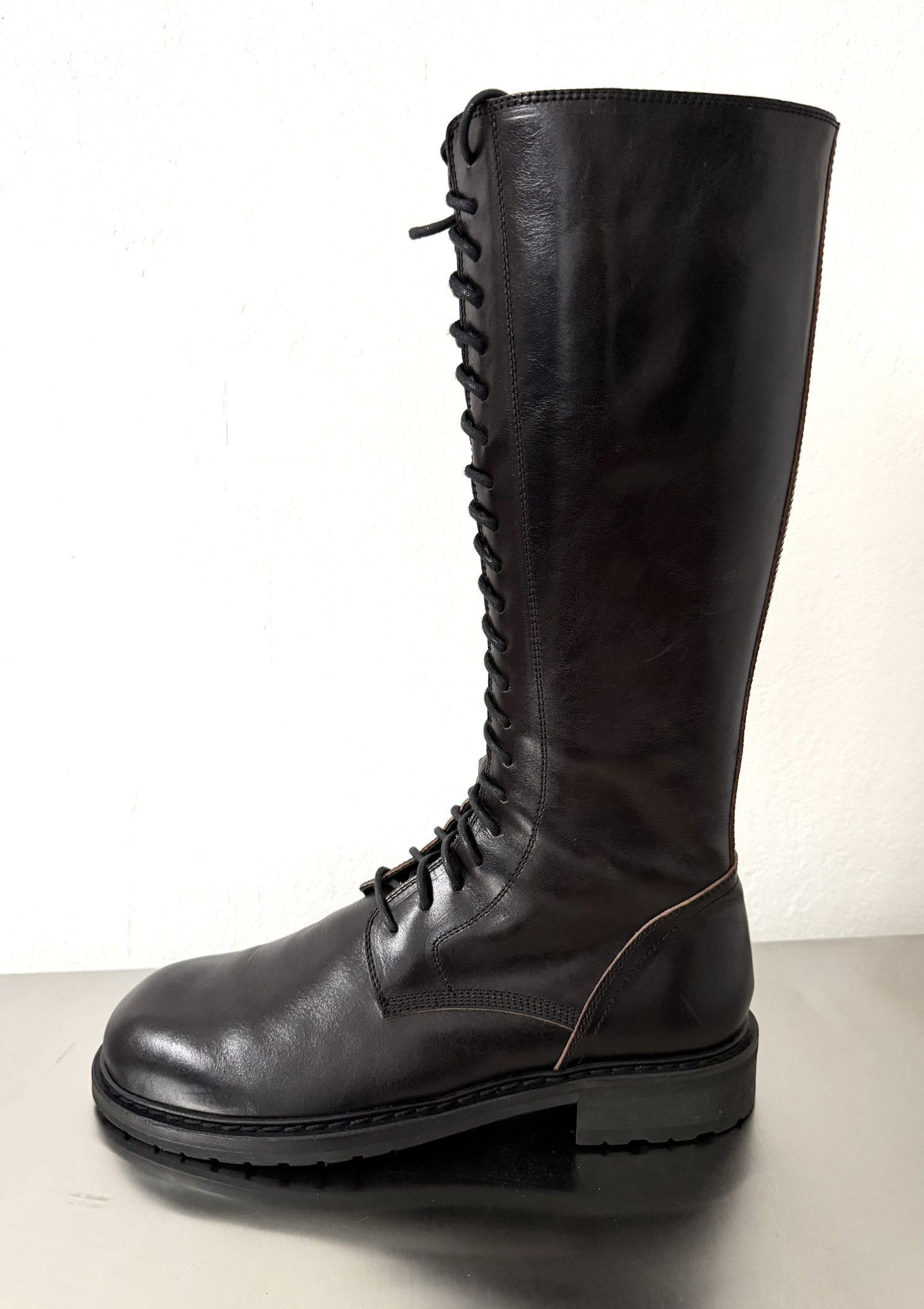Ann Demeulemeester Ann Demeulemeester Lace Up Combat Boots Black 44 Size US 11 / EU 44 - 7 Thumbnail