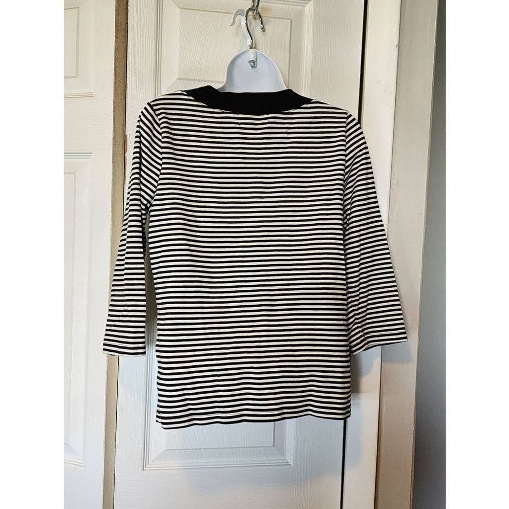 Liz Claiborne Liz Claiborne Striped Shirt Size L / US 10 / IT 46 - 4 Thumbnail