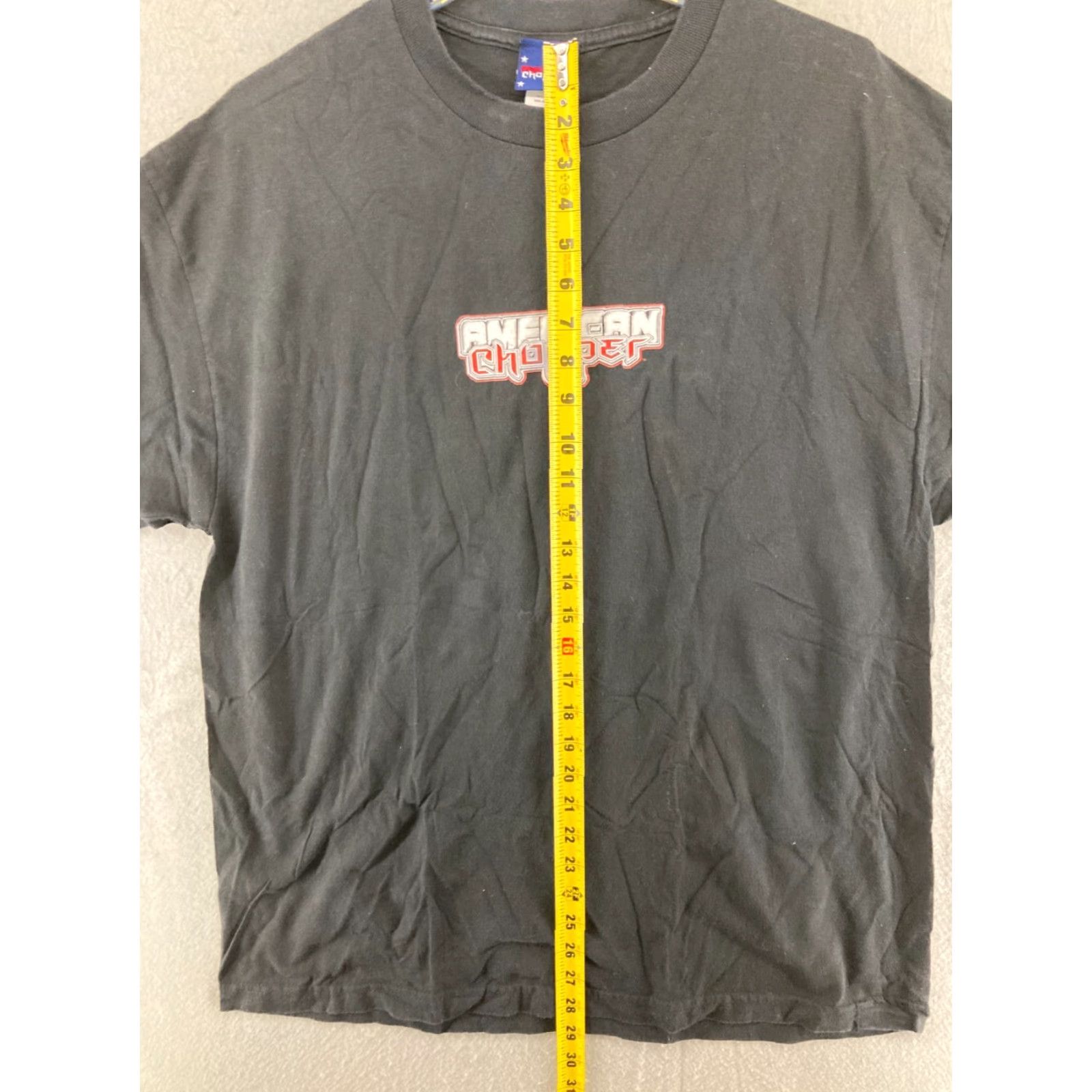 Vintage VINTAGE American Chopper Shirt Mens XL Black Cotton Crew Neck Short Sleeve T-Shirt 2000s Firefighters Logo Decals Mens Size US XL / EU 56 / 4 - 4 Thumbnail