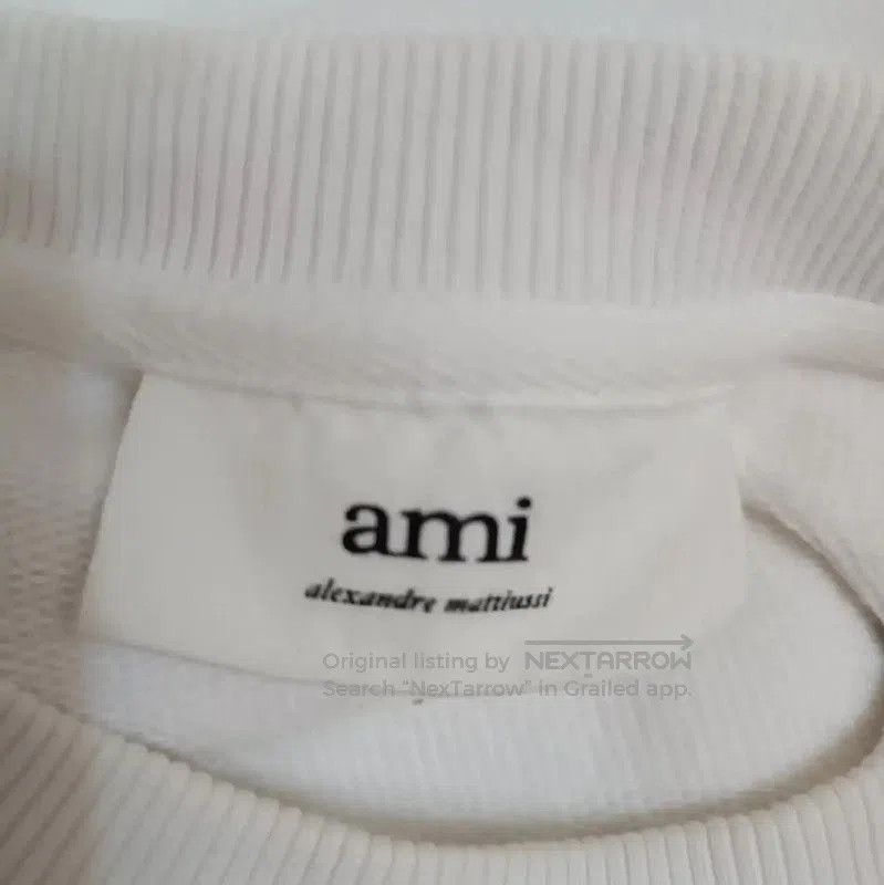 AMI AMI White Cotton Women's Top with Heart Logo . Size S / US 4 / IT 40 - 7 Thumbnail