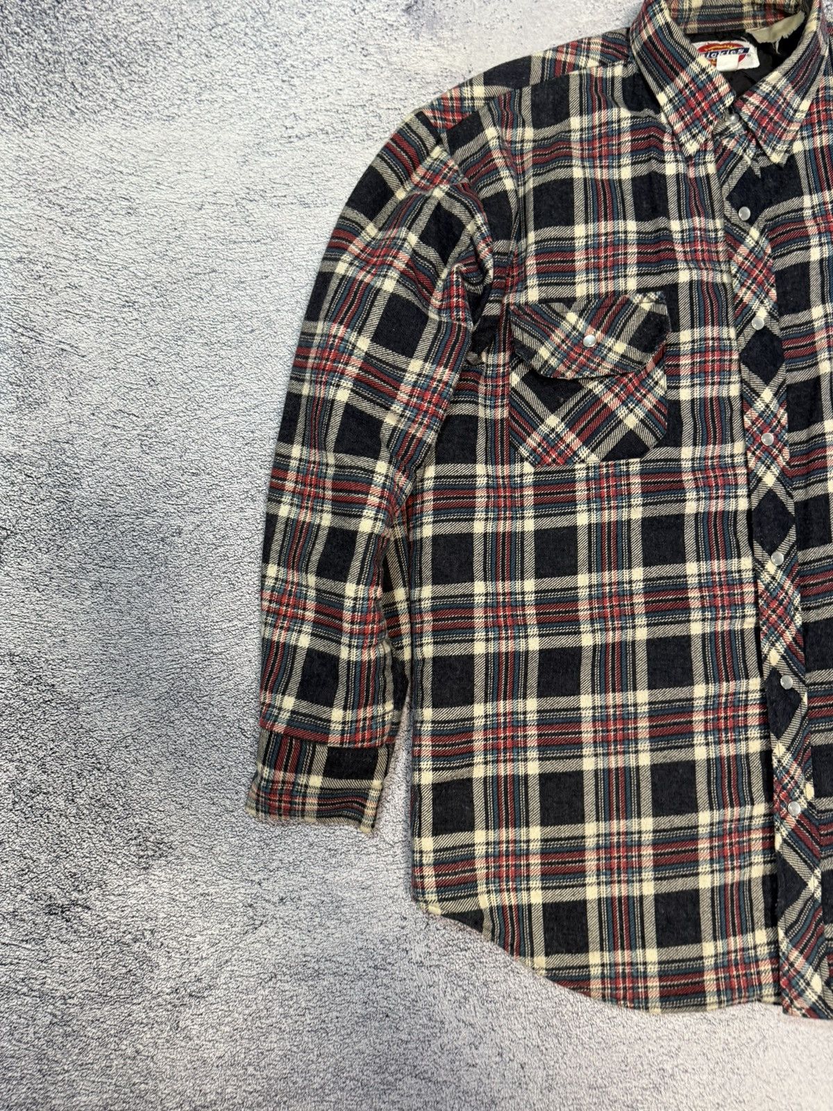 Dickies Vintage Dickies Flannel Shirt Jacket Quilted Lined Mens L Size US L / EU 52-54 / 3 - 6 Thumbnail