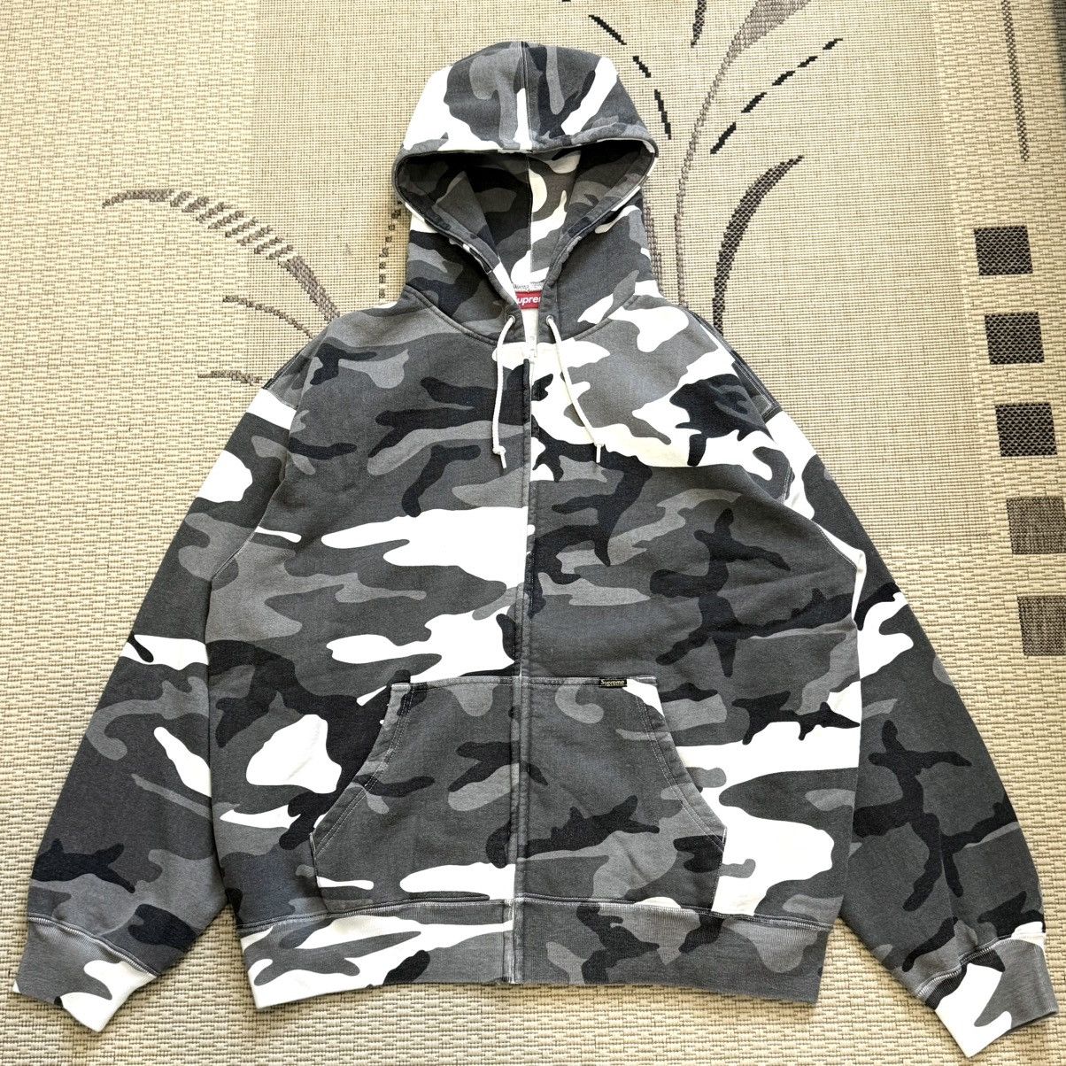 Supreme Supreme Work Zip Up Hooded “Snow Camo” | Grailed