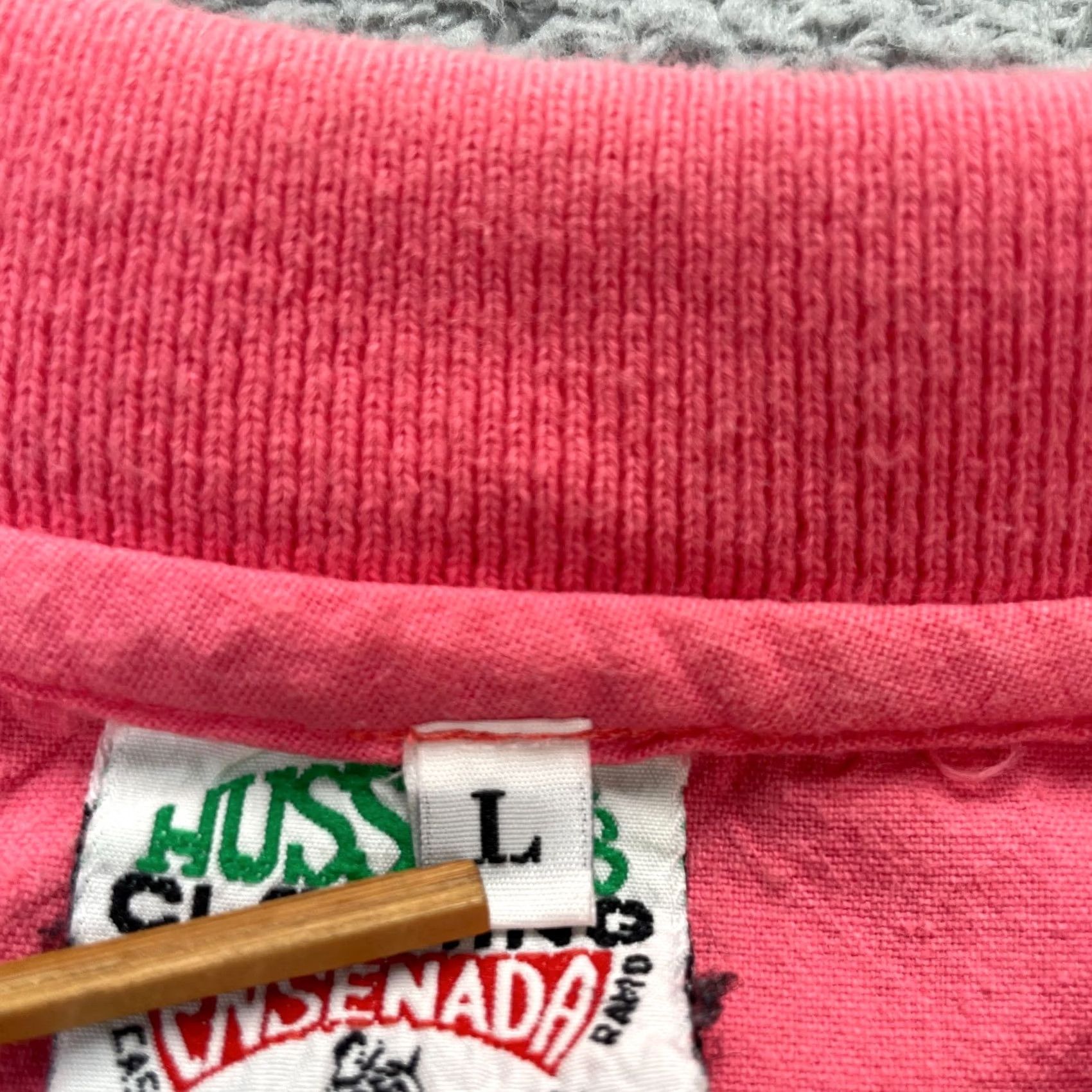 Vintage VINTAGE Hussongs Polo Shirt Mens L Pink Cotton Mexico Ensenada Golf Classic Preppy Size US L / EU 52-54 / 3 - 4 Thumbnail