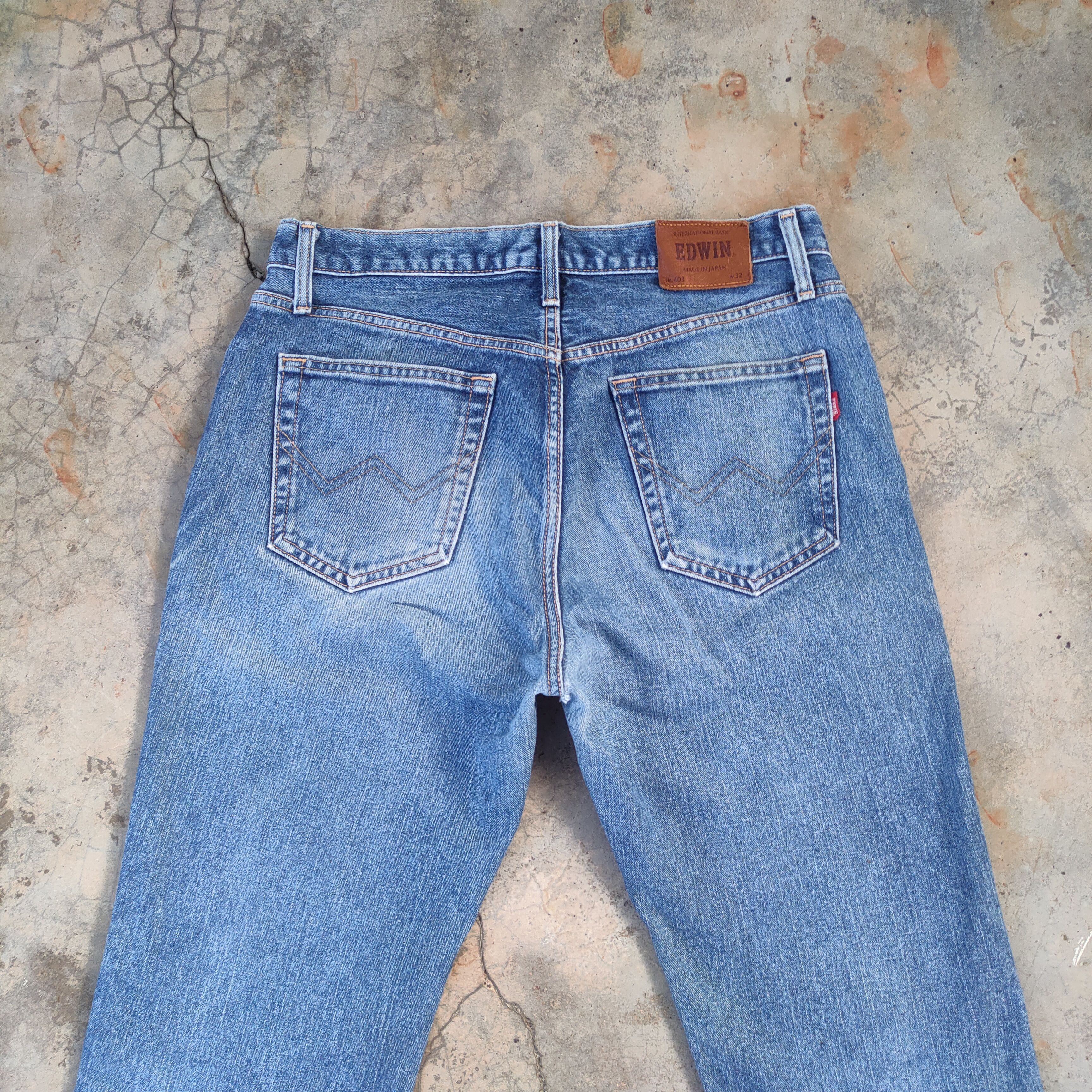 Edwin W32 VINTAGE EDWIN 403 FADED DISTRESSED JEAN PANTS Size US 32 / EU 48 - 9 Thumbnail