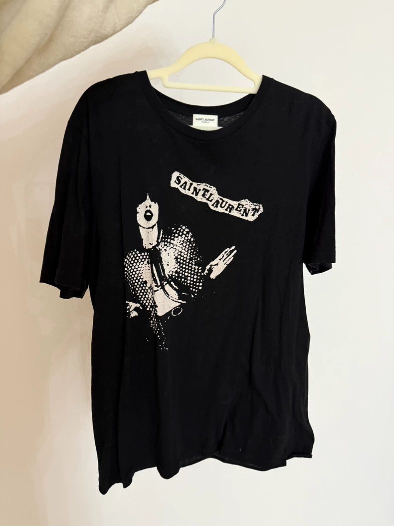 Saint Laurent Paris saint laurent paris20 'Rock Band Printed Tee Short Sleeve 2 Size US XL / EU 56 / 4 - 1 Thumbnail