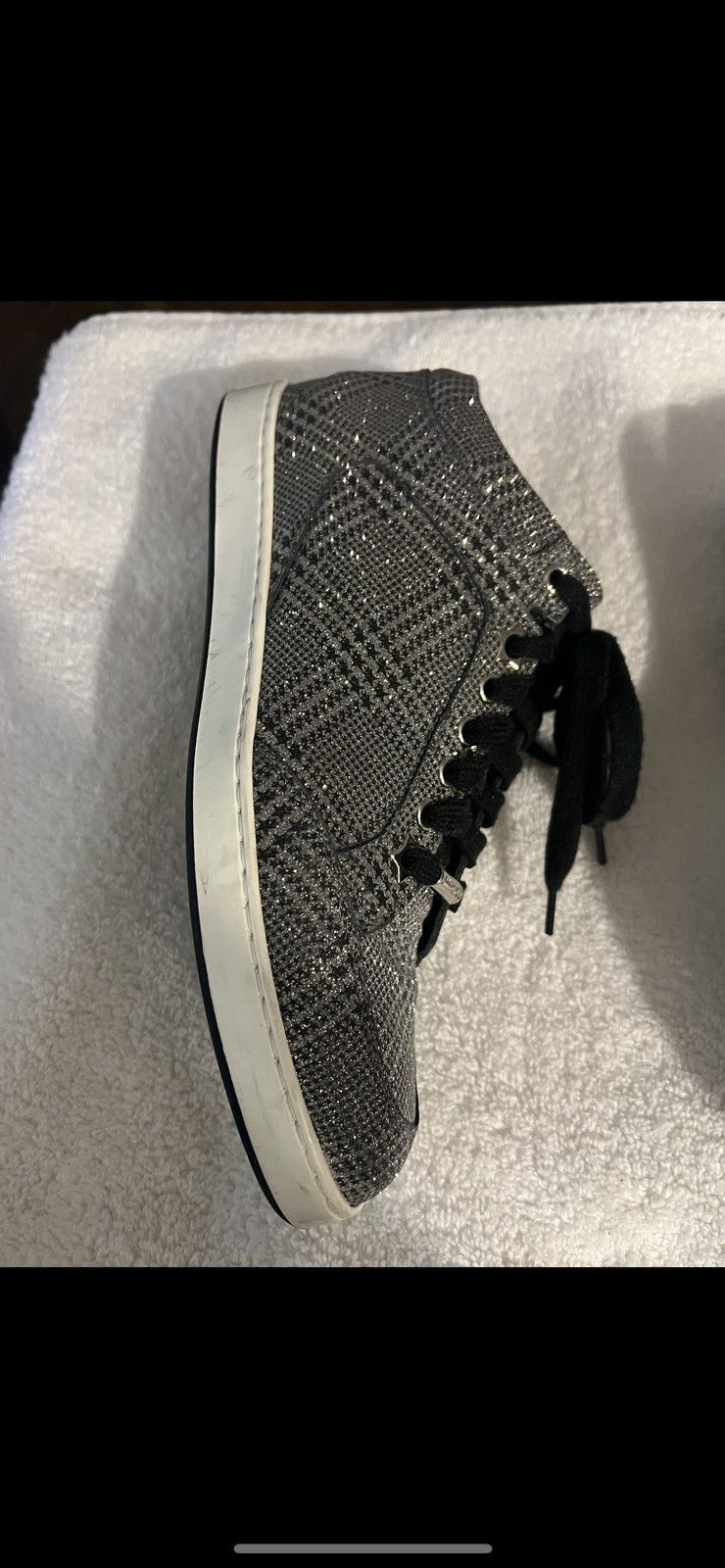 Jimmy Choo Jimmy Choo Glitter Sneakers Woman’s Size 37 1/2 Size US 7.5 / IT 37.5 - 9 Thumbnail