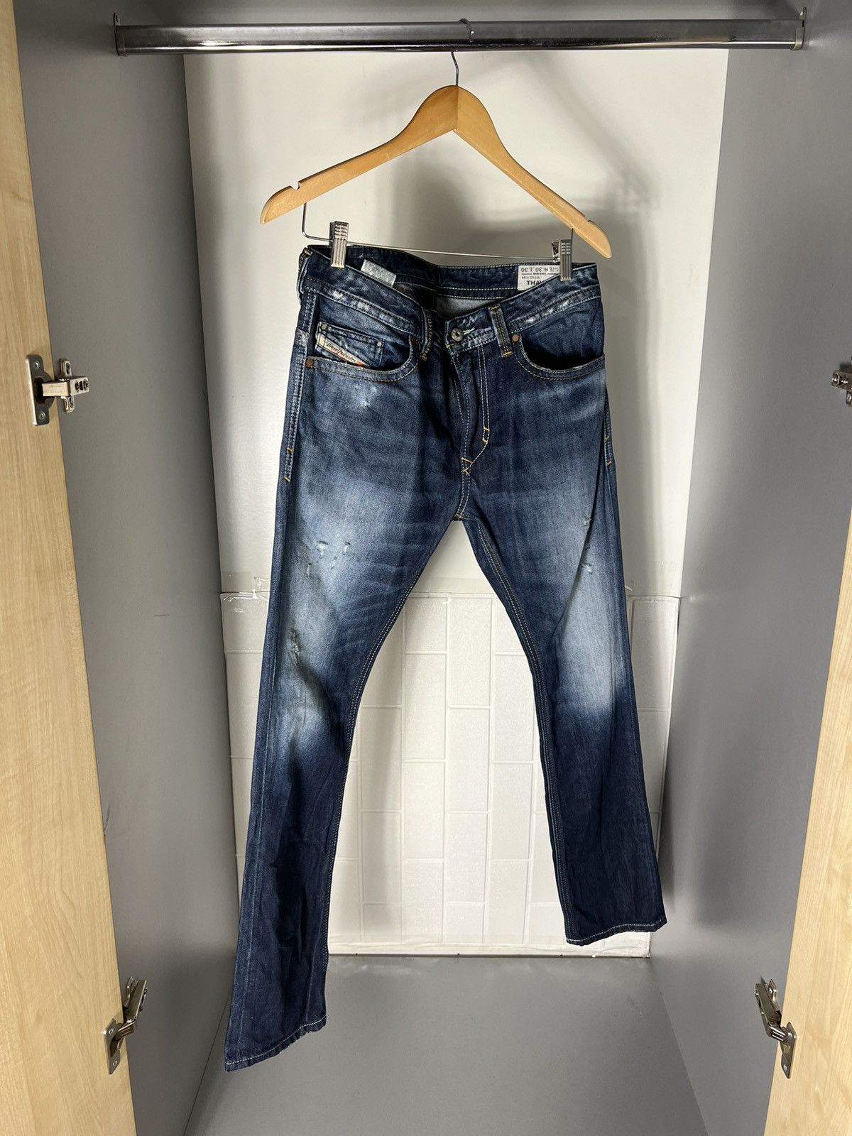 Diesel VINTAGE DIESEL INDUSTRY DENIM DIVISION JEANS CASUAL Y2K 90s Size US 30 / EU 46 - 2 Thumbnail