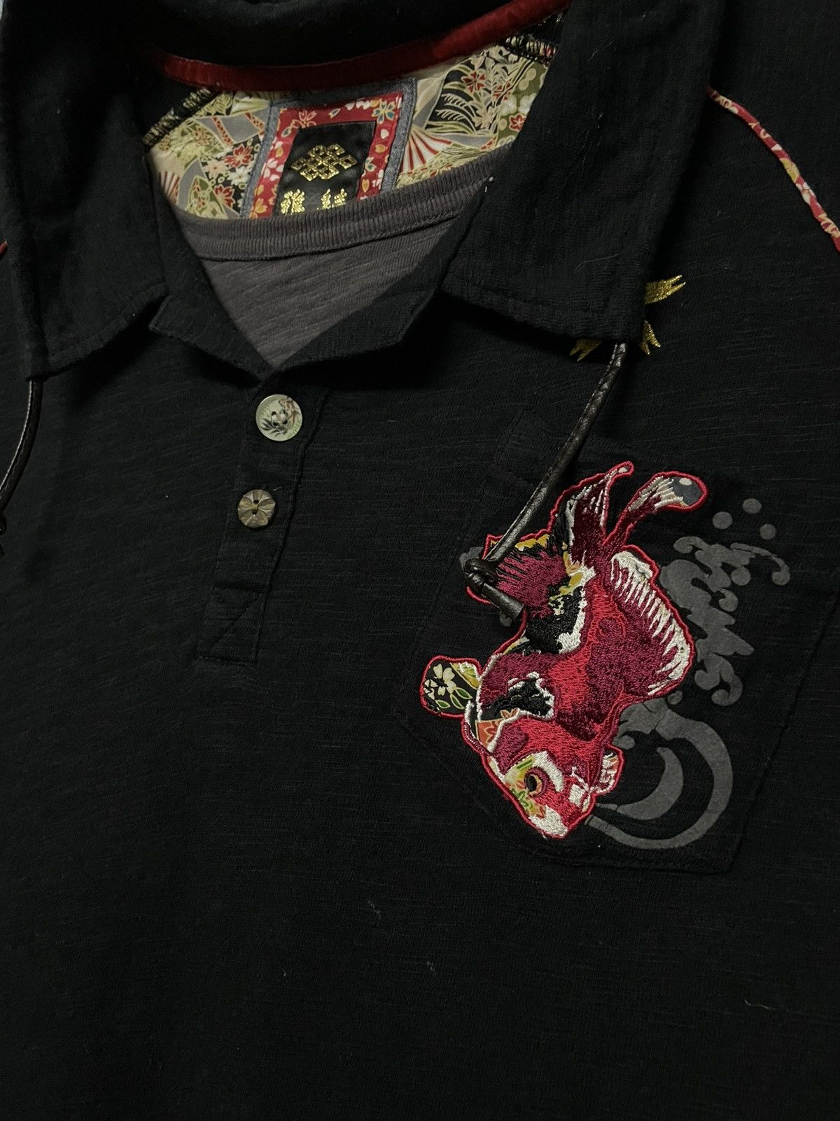 Designer × Japanese Brand × Vintage Vintage Japan Designer Traditional Koi Sukajan Embroidery Size US M / EU 48-50 / 2 - 6 Thumbnail