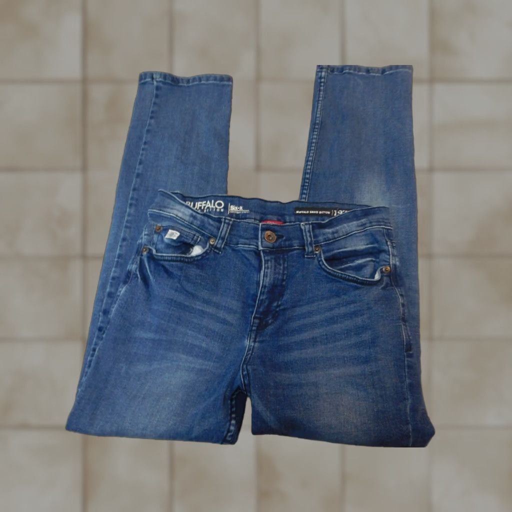 Buffalo David Bitton Buffalo by David Bitton Womens Jeans 26x26 Denim Straight Regular Blue Cotton 26 in Inseam Zipper Pockets Size 26" / US 2 / IT 38 - 1 Thumbnail