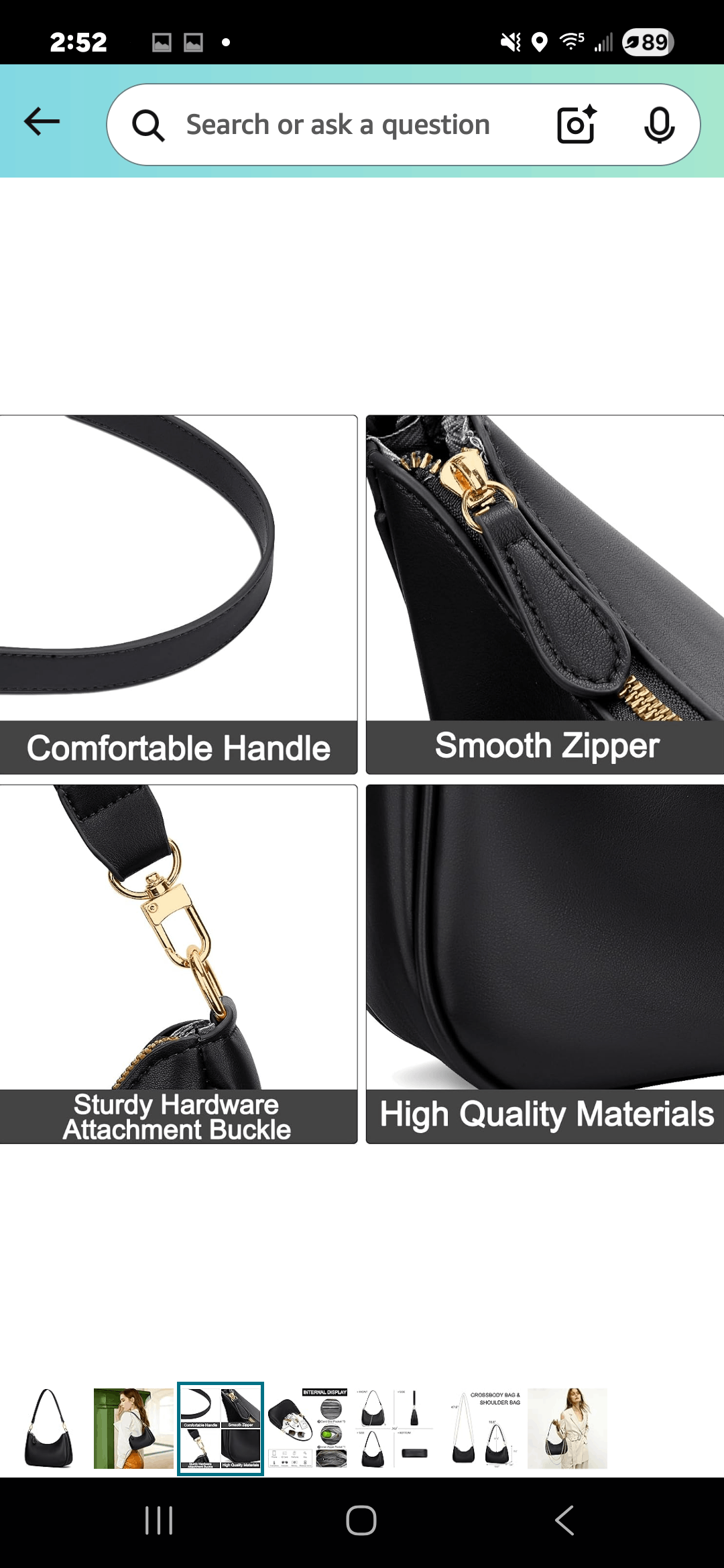 Other KKXIU Small Shoulder Bag for Women Cute Purses Size ONE SIZE - 3 Thumbnail