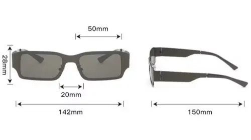 Vintage Retro punk sunglasses Size ONE SIZE - 4 Thumbnail