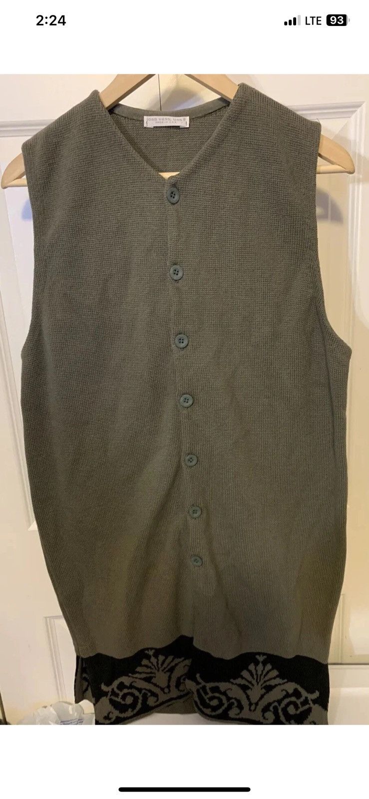 Other Joan Vass studio womens sz 1 cardigan green dress buttons Size S / US 4 / IT 40 - 6 Thumbnail