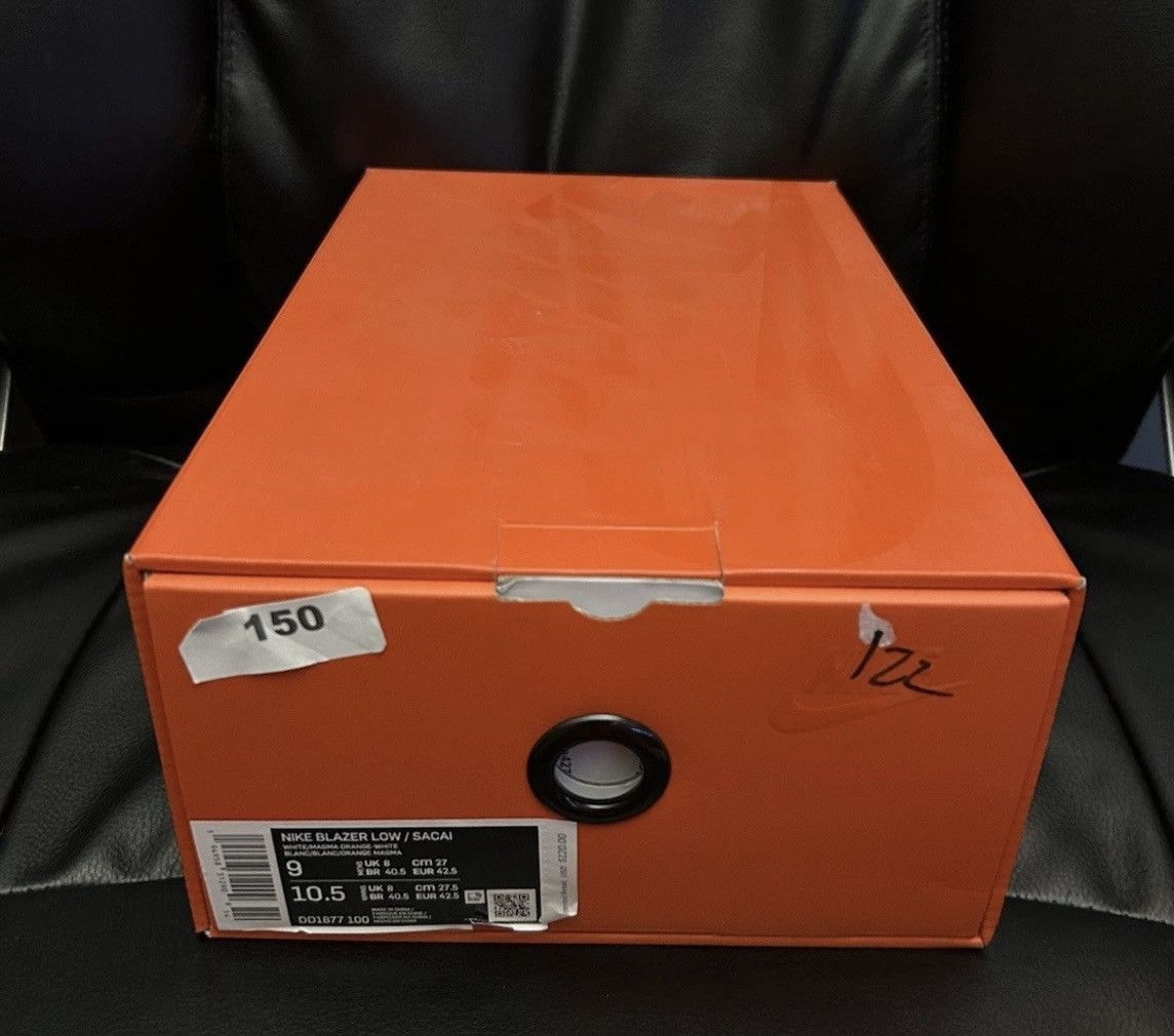 Nike × Sacai Nike Blazer Low Sacai White/Orange/Yellow Mens 9 NIB Size US 9 / EU 42 - 10 Thumbnail
