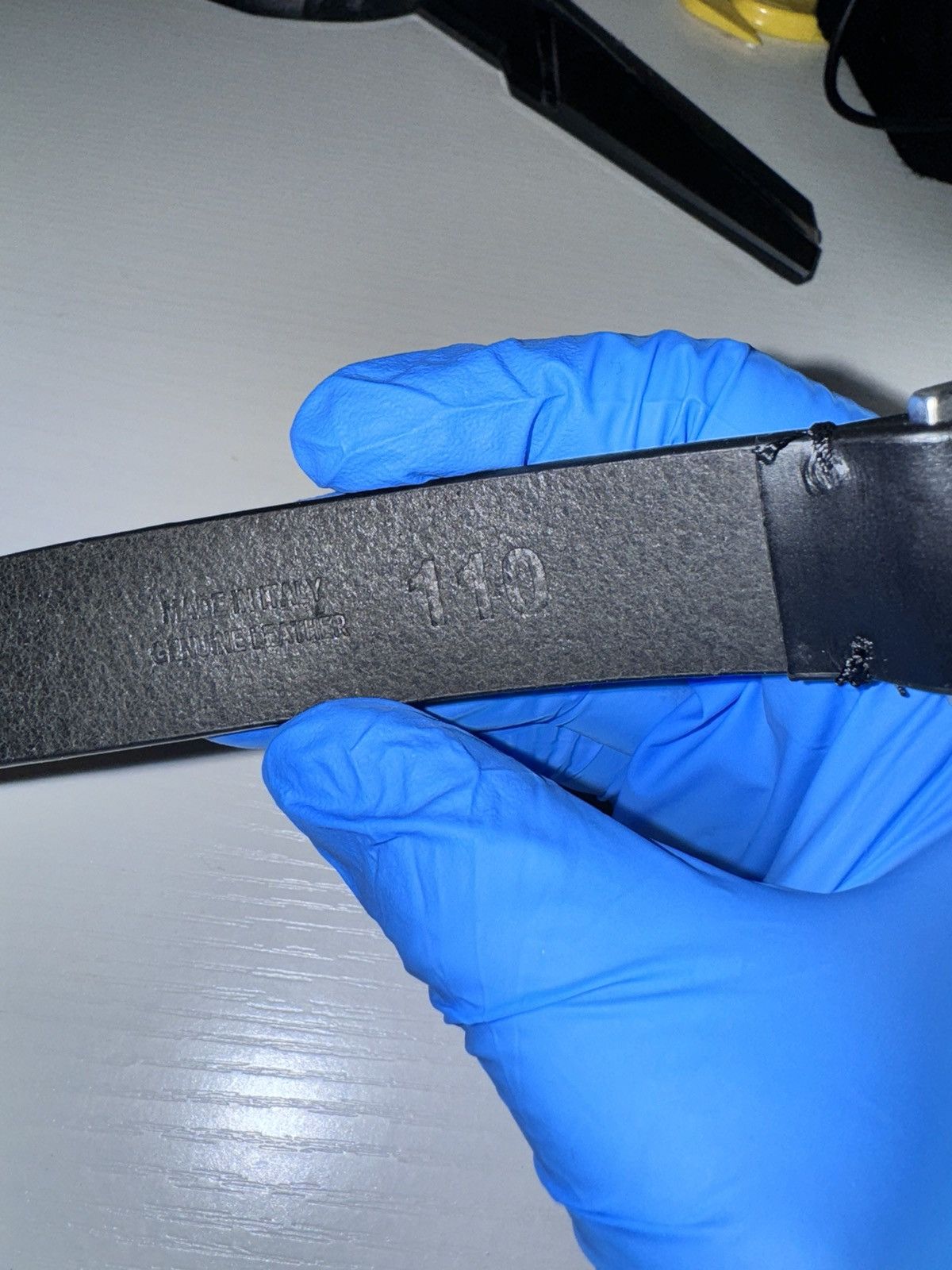 Maison Margiela Maison Margiela Black Calfskin Belt Size ONE SIZE - 6 Thumbnail