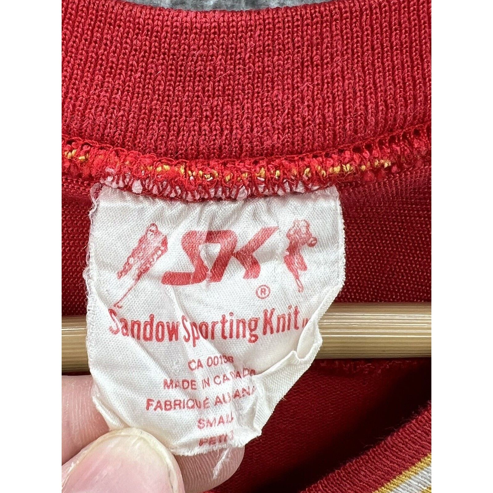 Other SK Sandow Calgary Hockey Jersey Red Yellow White Size Small Size US S / EU 44-46 / 1 - 3 Thumbnail