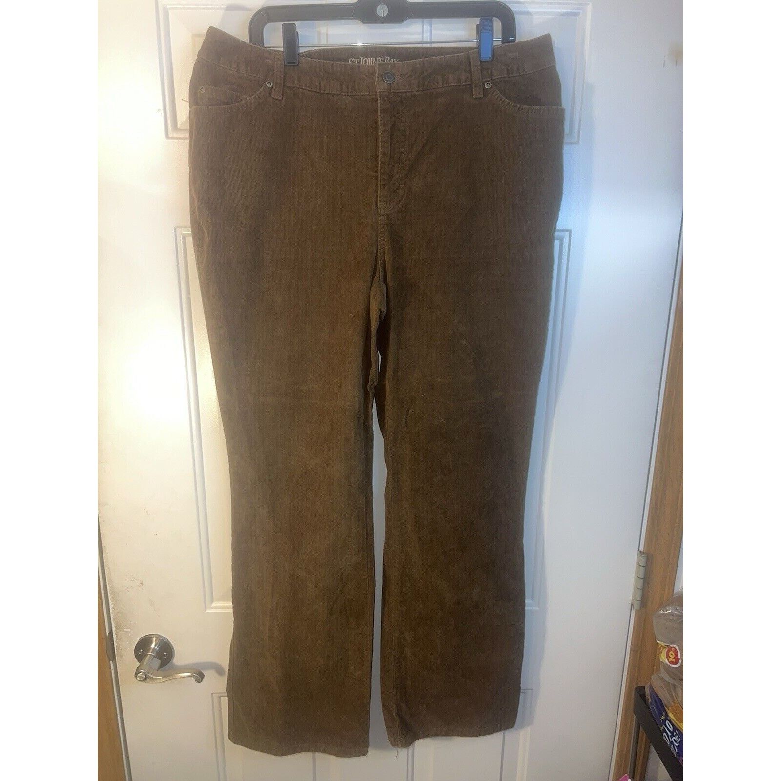 & Other Stories St Johns Bay Corduroy Pants Women's Size 16 Boot Cut Brown Size 38" / US 16 / IT 52 - 1 Thumbnail