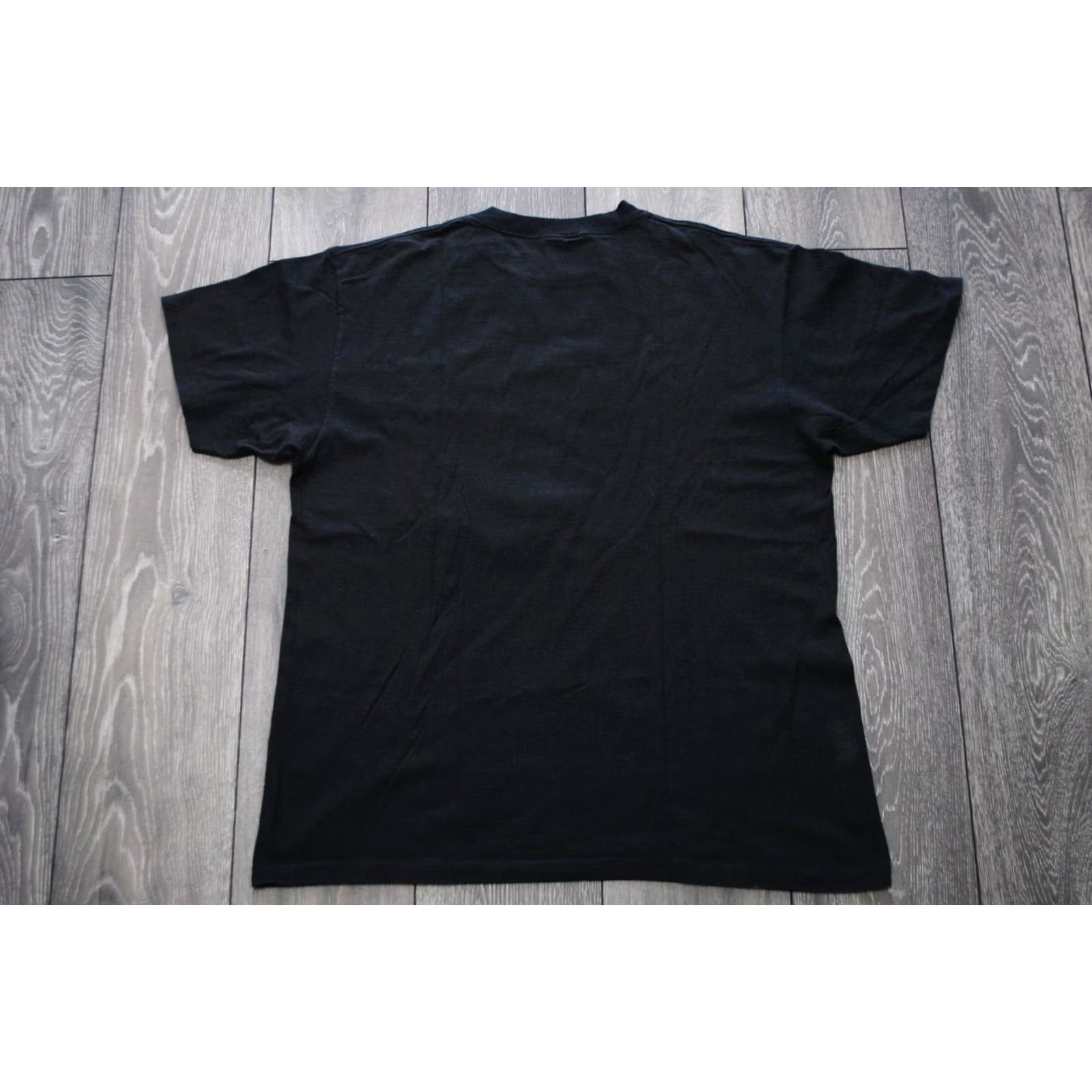 Vintage VINTAGE 3D EMBLEM HORSE RUN WITH THE WIND SINGLE STITCH SHIRT BLACK XL Mens XLARGE 1993 Size US XL / EU 56 / 4 - 6 Thumbnail