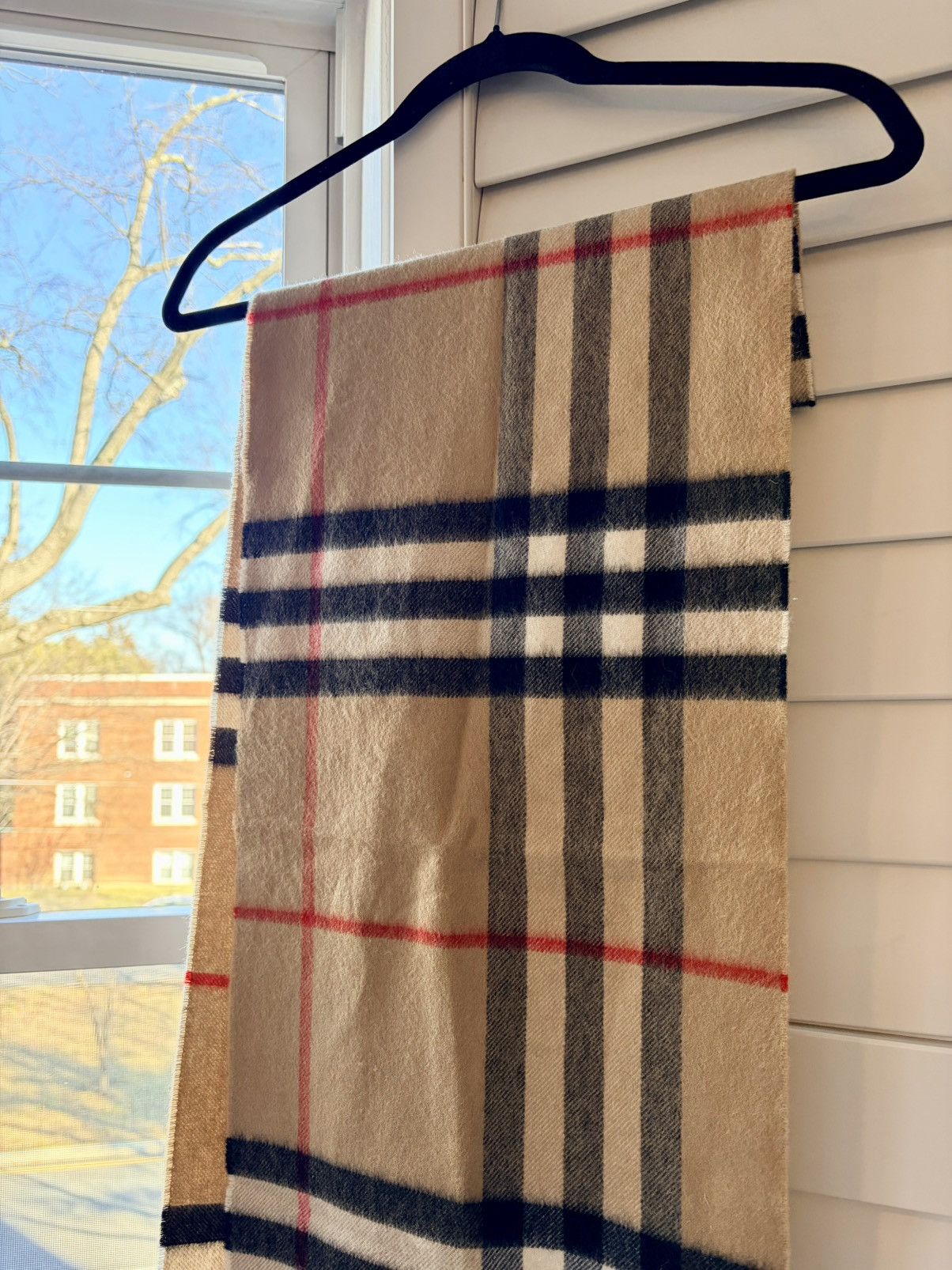 Burberry Burberry Classic Check Scarf Iconic Archive Beige Unisex Size ONE SIZE - 3 Thumbnail