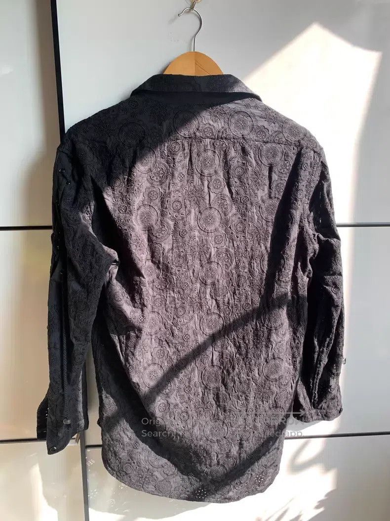 Saint Laurent Paris Saint Laurent Paris Black Embroidered French Tie Shirt i Size US XXS / EU 40 - 7 Thumbnail