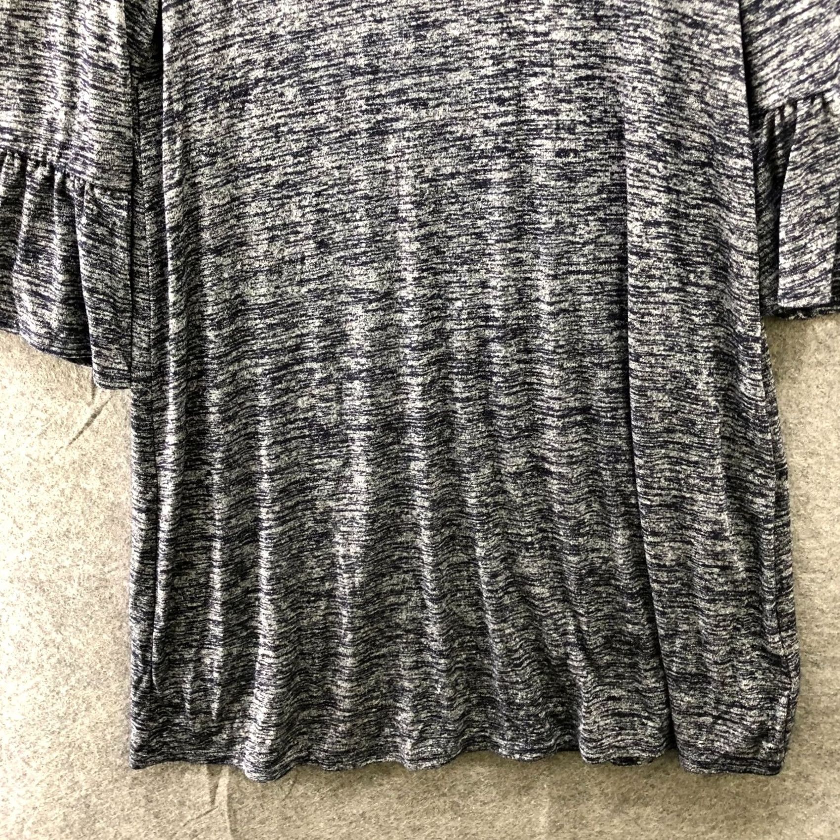 Gap Gap Bell Sleeve Jersey Dress Womens L Navy Blue Heather Pullover Swing Mini Size L / US 10 / IT 46 - 4 Thumbnail