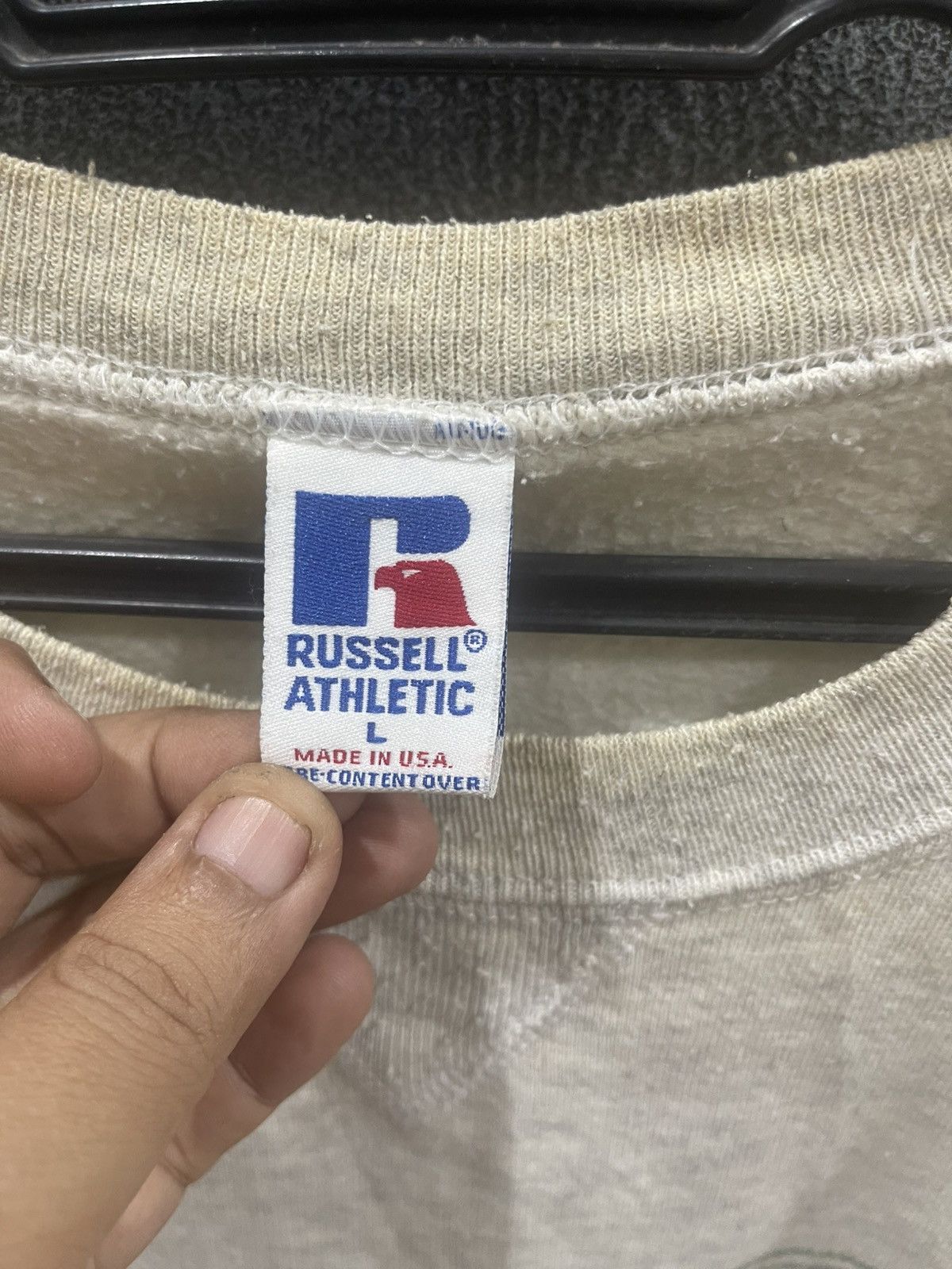 Russell Athletic Vintage 90s Russell Bass Pro Shops Printed Sweatshirt Size US L / EU 52-54 / 3 - 3 Thumbnail