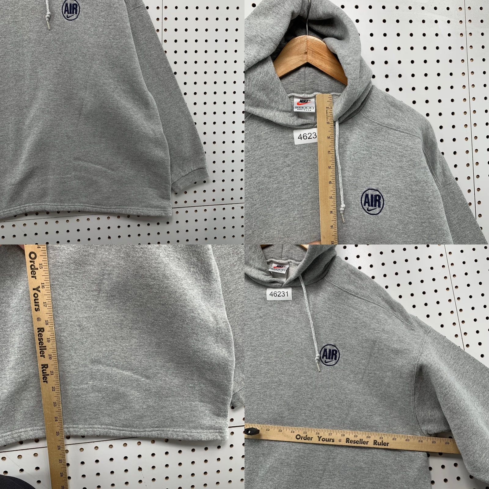 Nike VINTAGE Nike Air Hoodie Sweatshirt Womens Medium 90s Embroidered USA Size M / US 6-8 / IT 42-44 - 8 Thumbnail